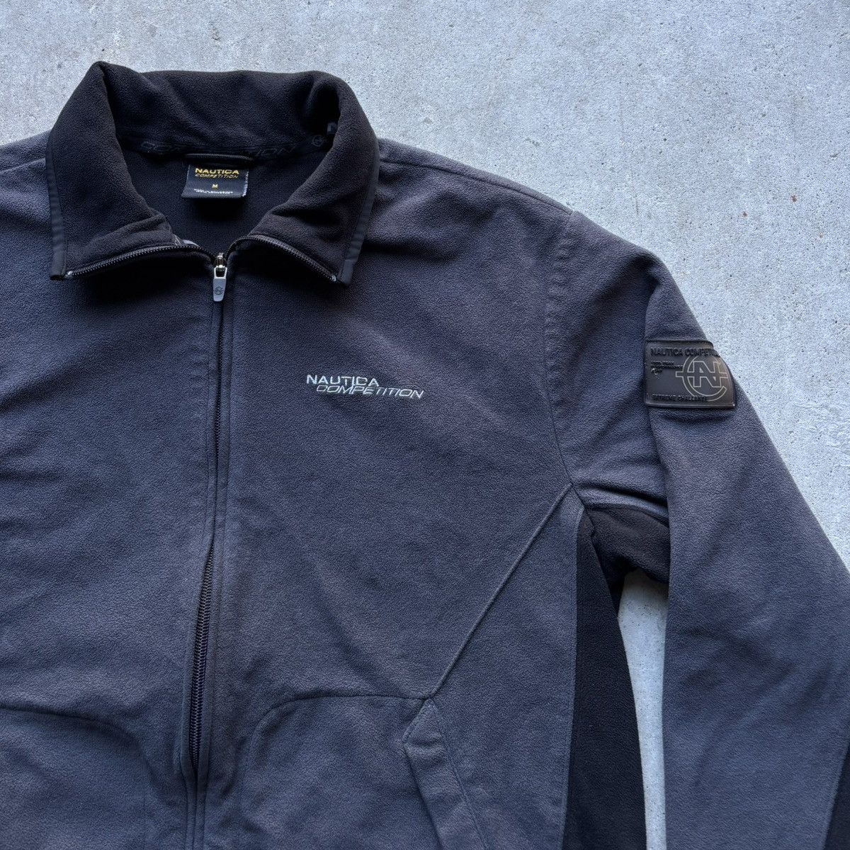 Nautica × Vintage vintage Y2K NAUTICA COMPETITION Zip-up Patch Fleece Jacket Size US M / EU 48-50 / 2 - 8 Thumbnail