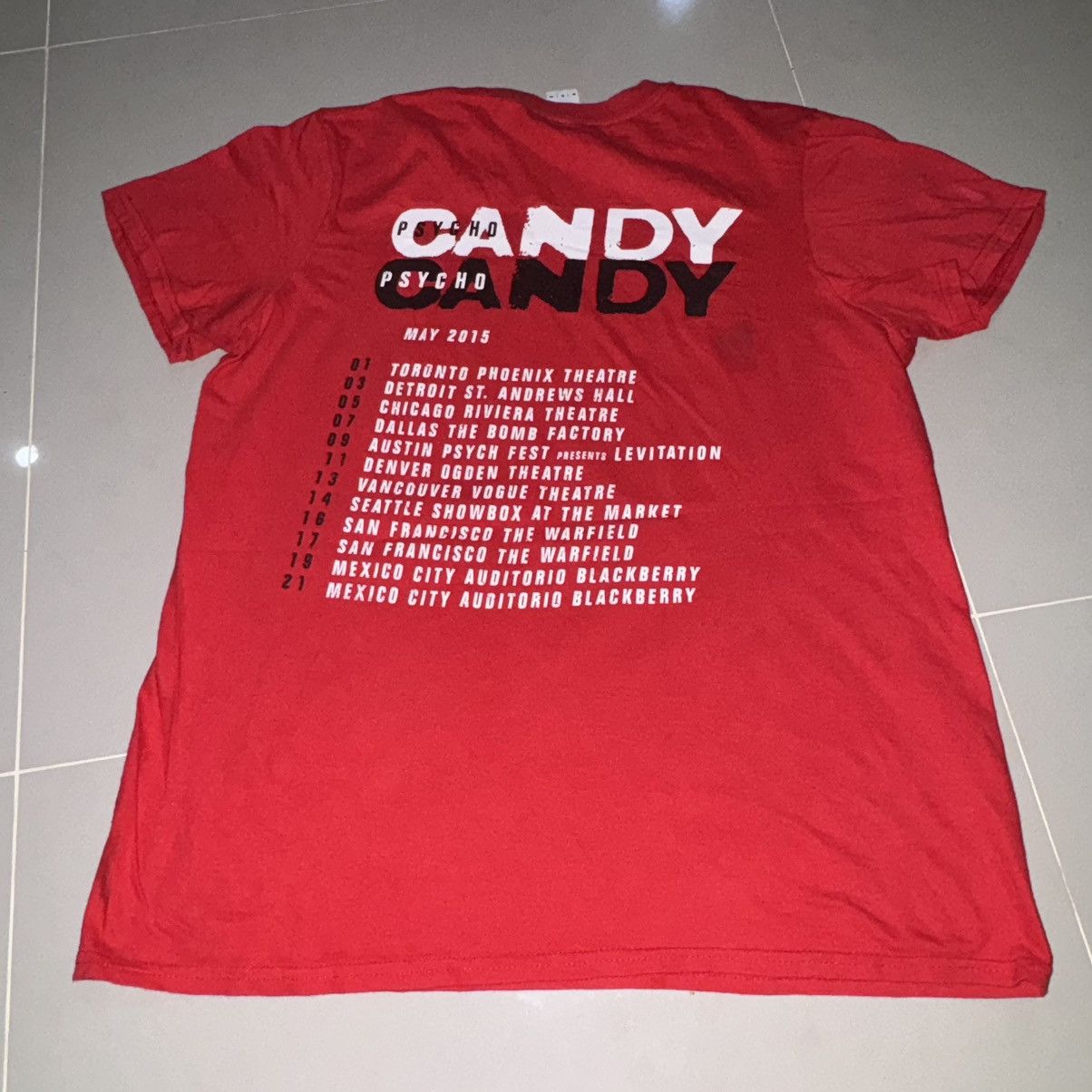 Band Tees The Jesus and Mary Chain - Psychocandy Tour 2015 Size US M / EU 48-50 / 2 - 3 Thumbnail