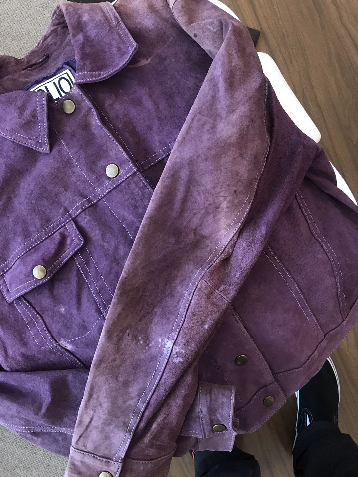 Japanese Brand × Vintage Vintage Suede Leather Jacket ( Clio ) Size M / US 6-8 / IT 42-44 - 9 Thumbnail