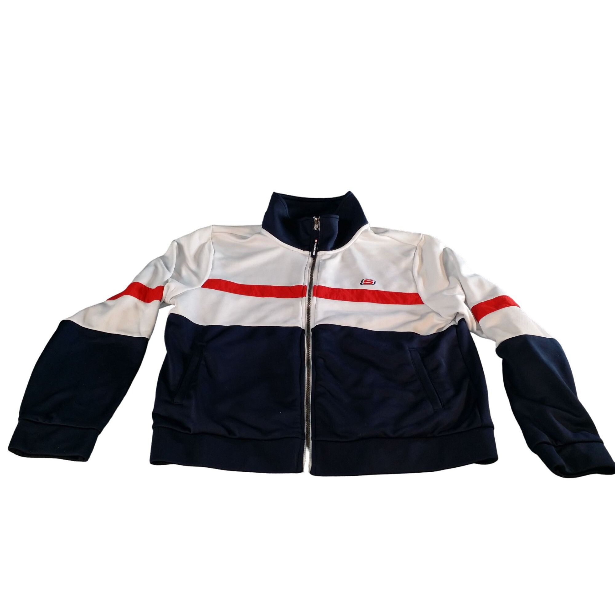 SKECHERS Skechers Tribute Jacket Men Sz L Windbreaker Red White Blue Size US L / EU 52-54 / 3 - 1 Thumbnail