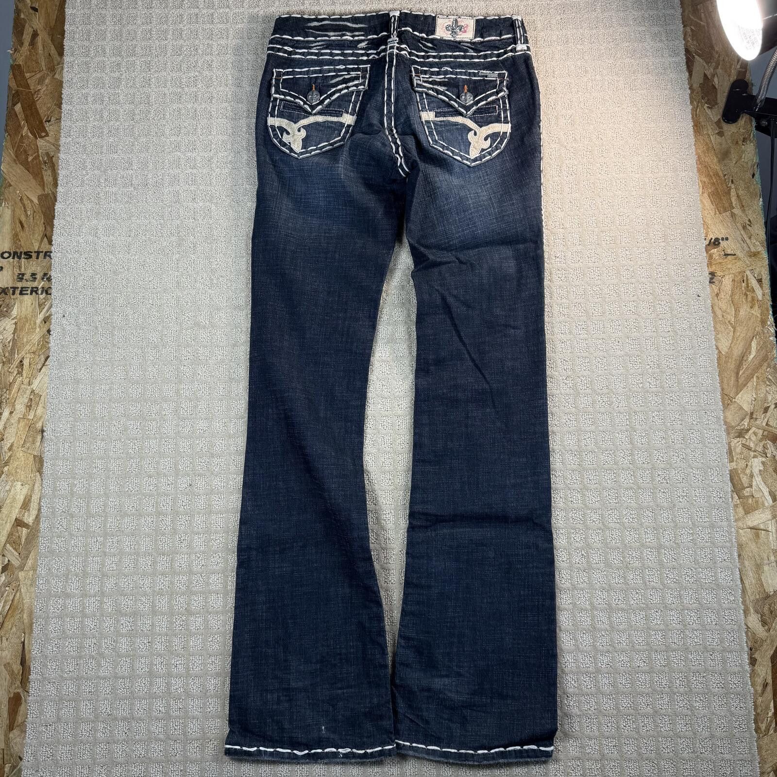 Other Laguna Beach Y2K Flare Jeans Made USA Contrast Stitch 32x36 Size 32" / US 10 / IT 46 - 6 Thumbnail