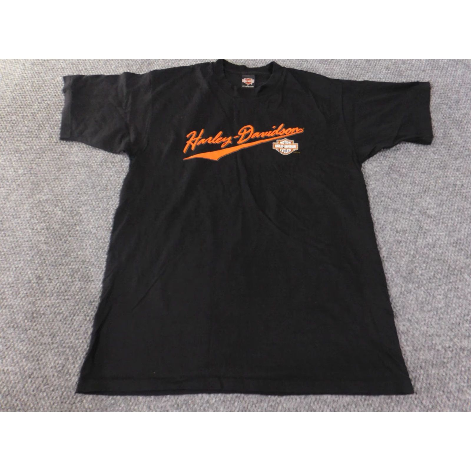 Harley Davidson VINTAGE Harley-Davidson Shirt Mens Large Black 90s Las Vegas Tee Size US L / EU 52-54 / 3 - 3 Thumbnail