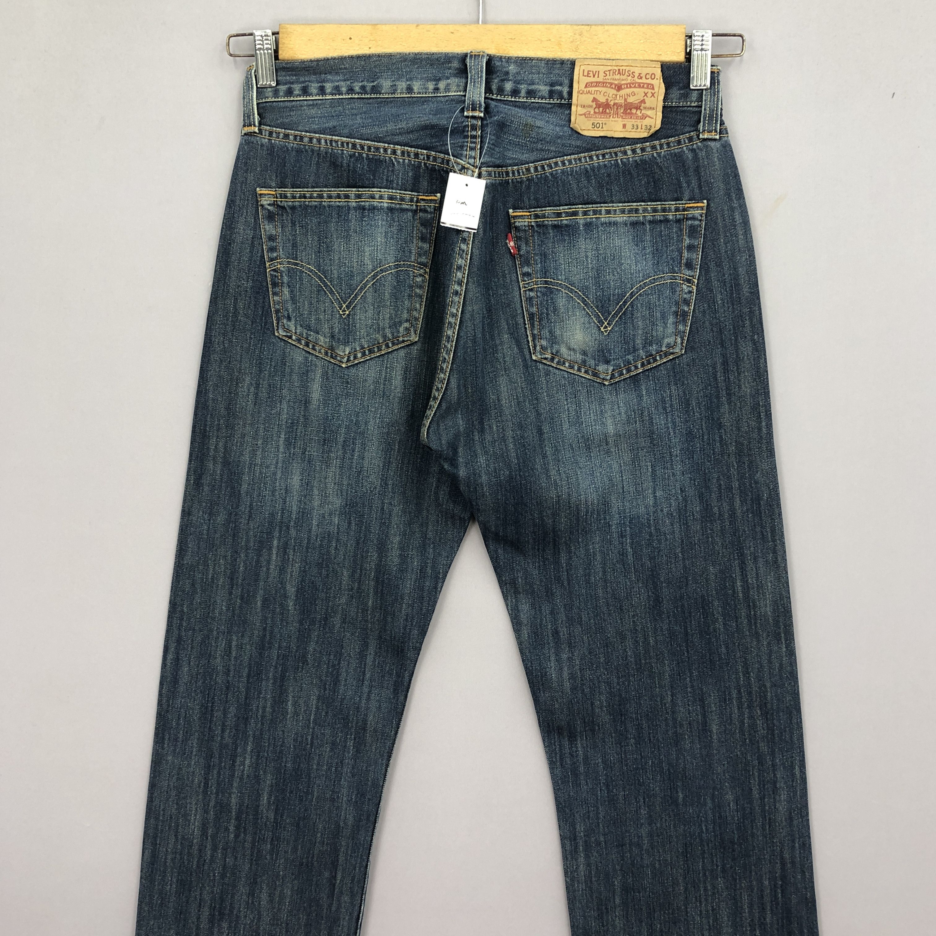Levi's Vintage Y2K Levis 501 Jeans Levis Faded Fly Button Denim Size US 32 / EU 48 - 4 Thumbnail