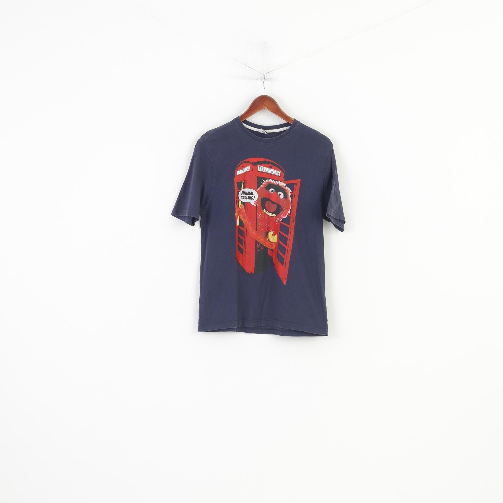 Disney Disney At George Men S T-Shirt Navy Cotton Graphic 9872 Size US S / EU 44-46 / 1 - 1 Thumbnail