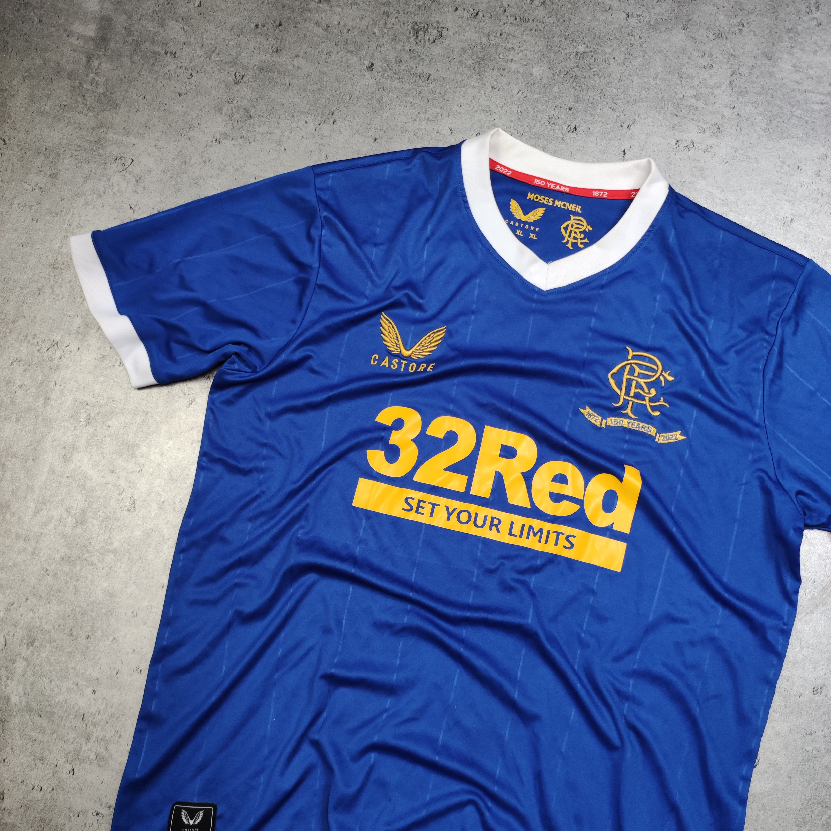 Other RARE Football Glasgow Rangers Castore 2021 Home Jersey Size US XL / EU 56 / 4 - 3 Thumbnail