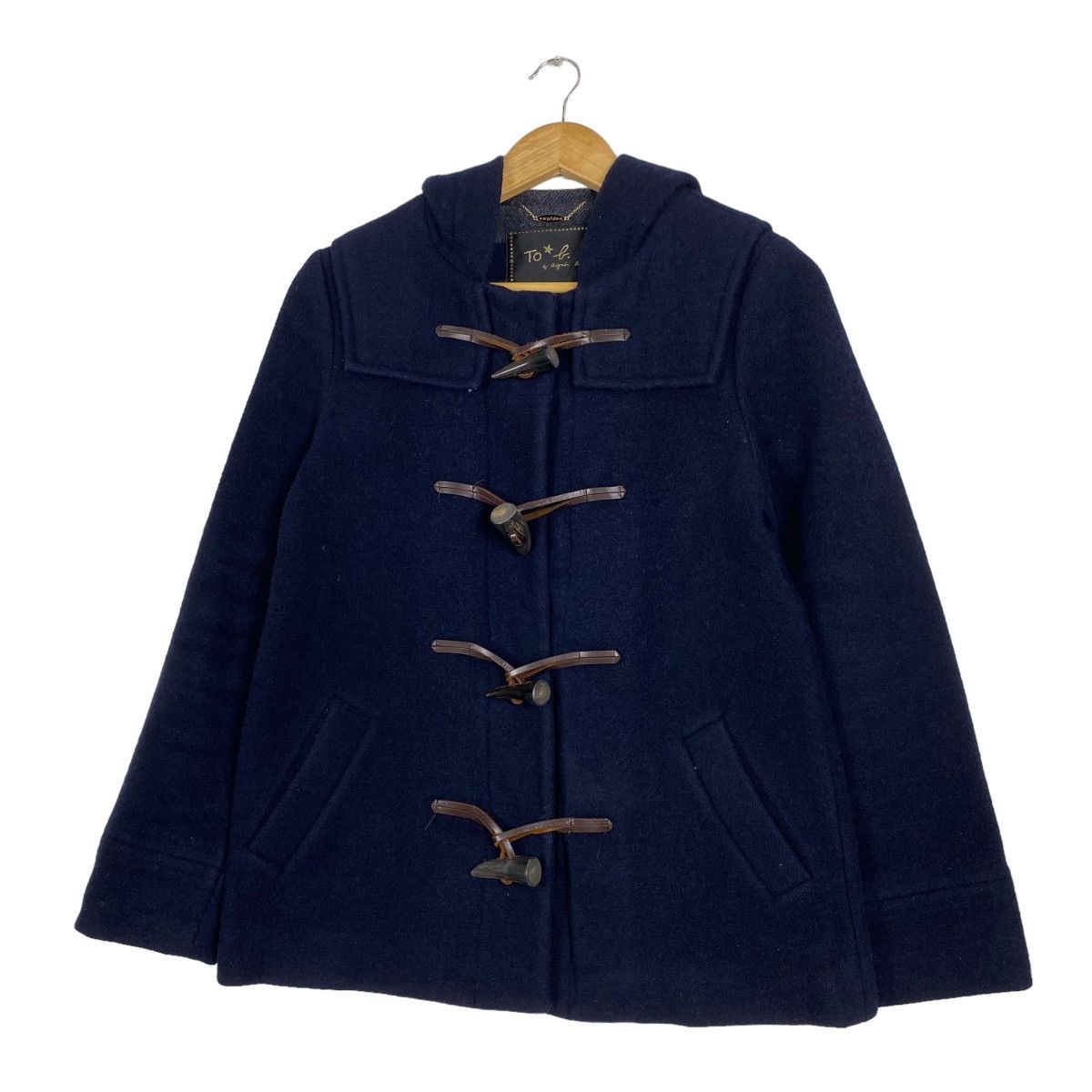Japanese Brand Agnes B wool duffle jacket hoodie Size US L / EU 52-54 / 3 - 2 Thumbnail