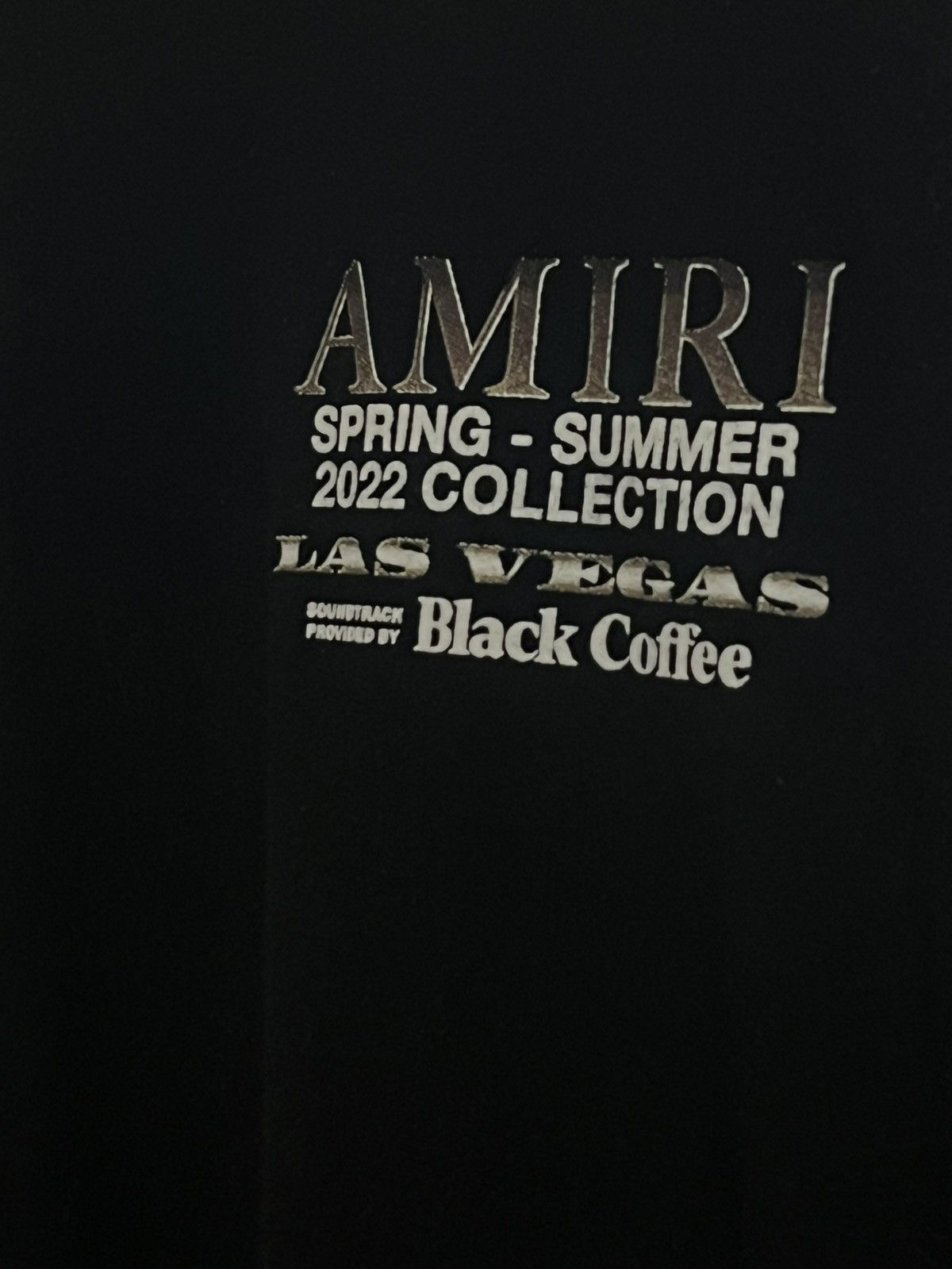 Amiri M - Amiri Vegas SS22 - Black Coffee Size US M / EU 48-50 / 2 - 2 Thumbnail
