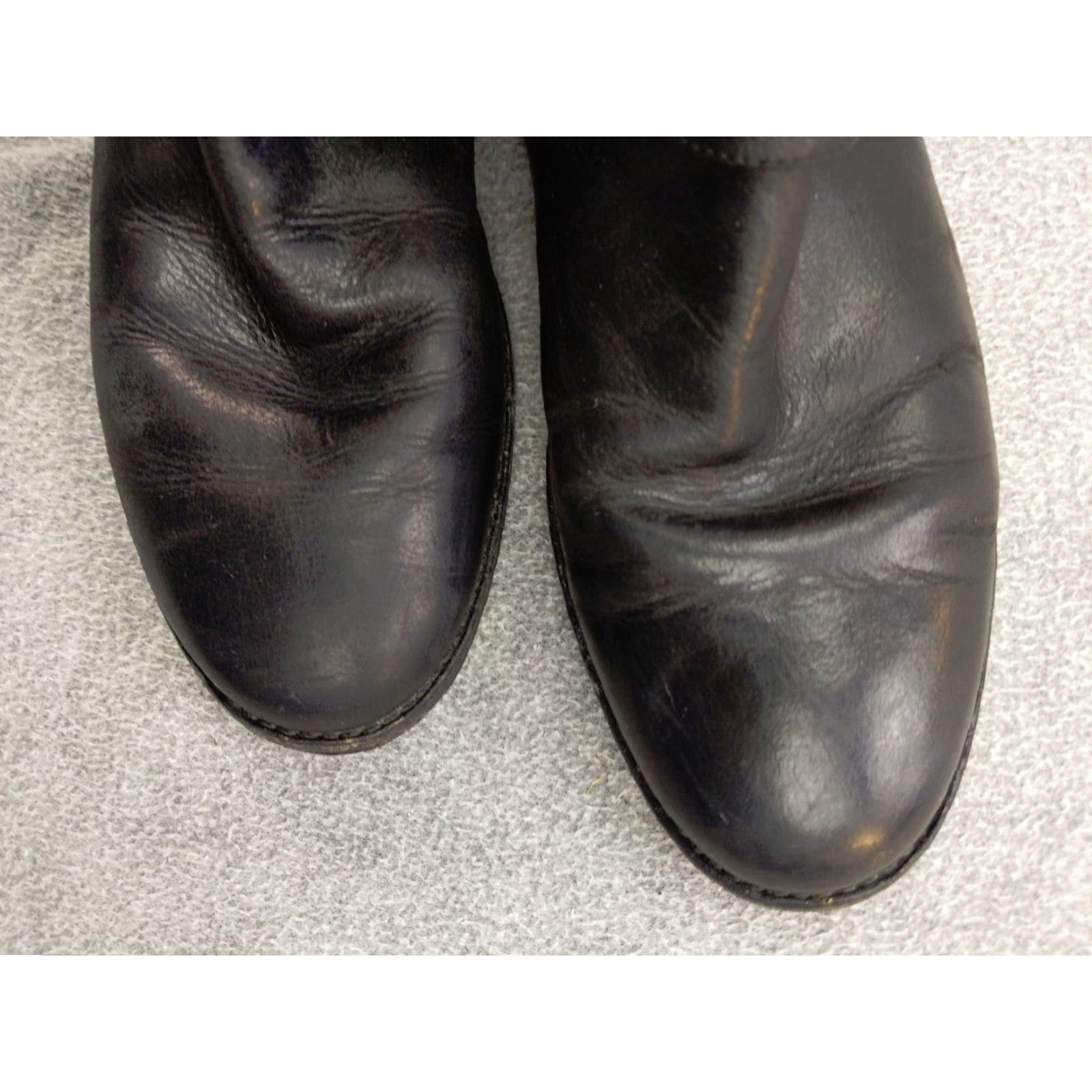 Cole Haan Cole Haan Air Womens 6.5 B Black Leather Full Zip Boots Calf High Buckle Biker Riding Boot Shoes Ladies Shoes Womens Shoes Mens? Size US 7 / IT 37 - 3 Thumbnail