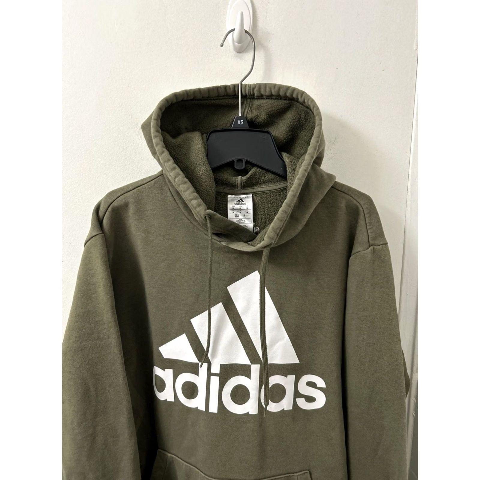 Adidas Adidas Hoodie Mens Large Green Big Logo Pullover Sweatshirt 3 Stripes Tricot L/S Size US L / EU 52-54 / 3 - 2 Thumbnail