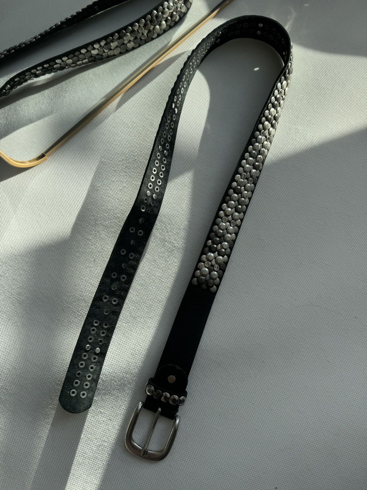 Hysteric Glamour × Japanese Brand Vintage Belts Y2K Rhinestones Punk leather belt Japanese Size ONE SIZE - 11 Thumbnail