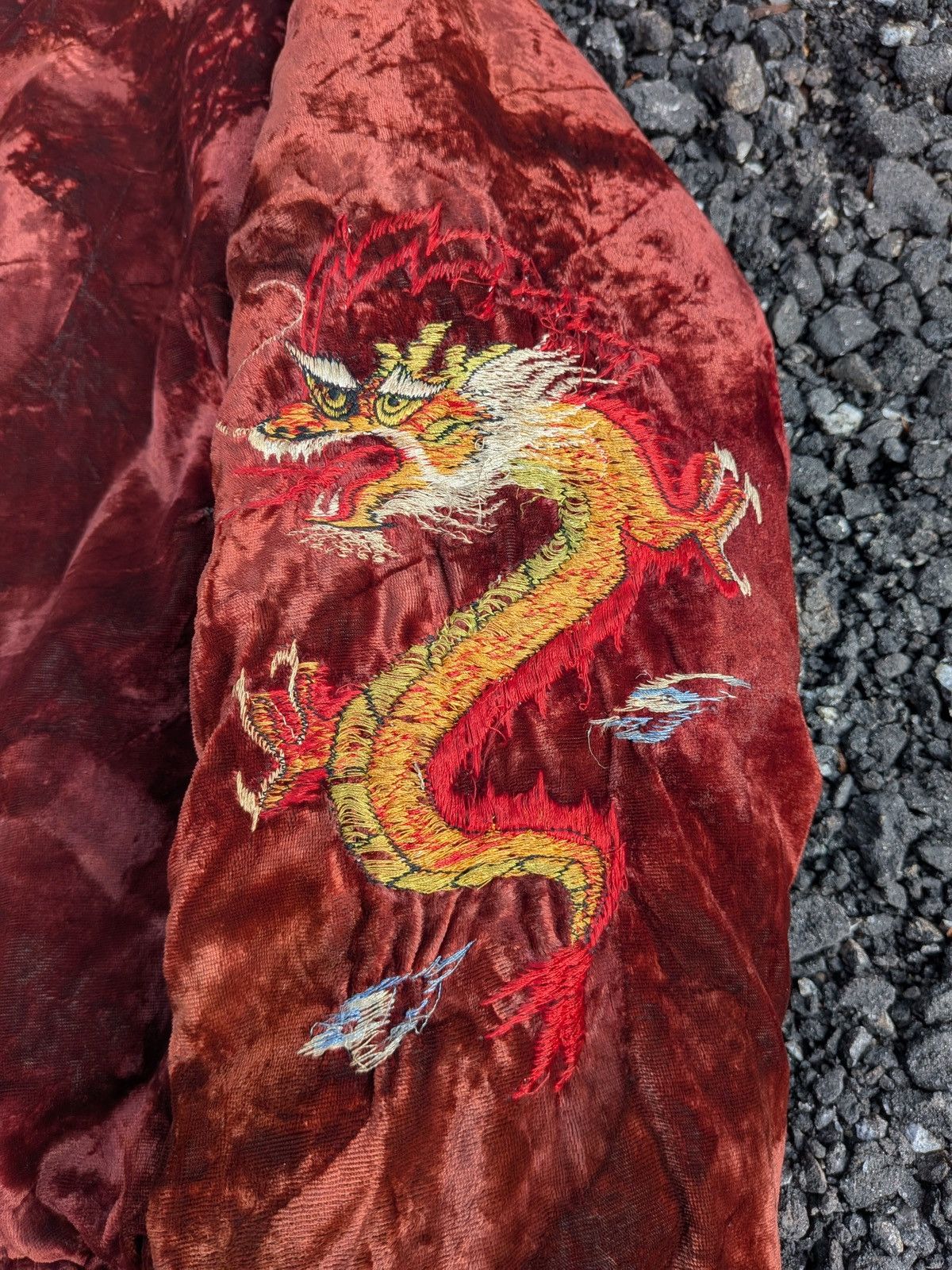 Other Vintage Korean war velvet embroidered Dragon souvenir jacket Size US L / EU 52-54 / 3 - 2 Thumbnail