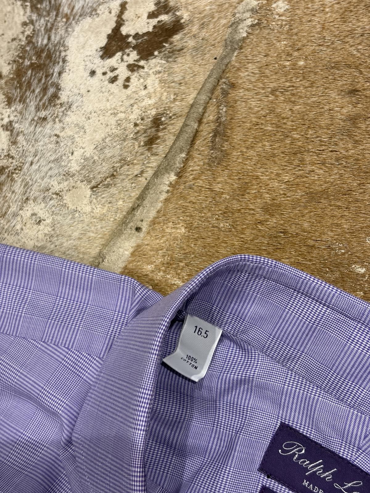 Ralph Lauren Purple Label Ralph Lauren Purple Label Dress Shirt – Lavender Check Size US L / EU 52-54 / 3 - 3 Thumbnail