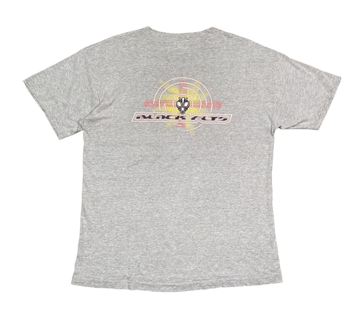image of Skategang x Vintage Black Flys OG Center Logo Skate T Shirt in Grey, Men's (Size Large)
