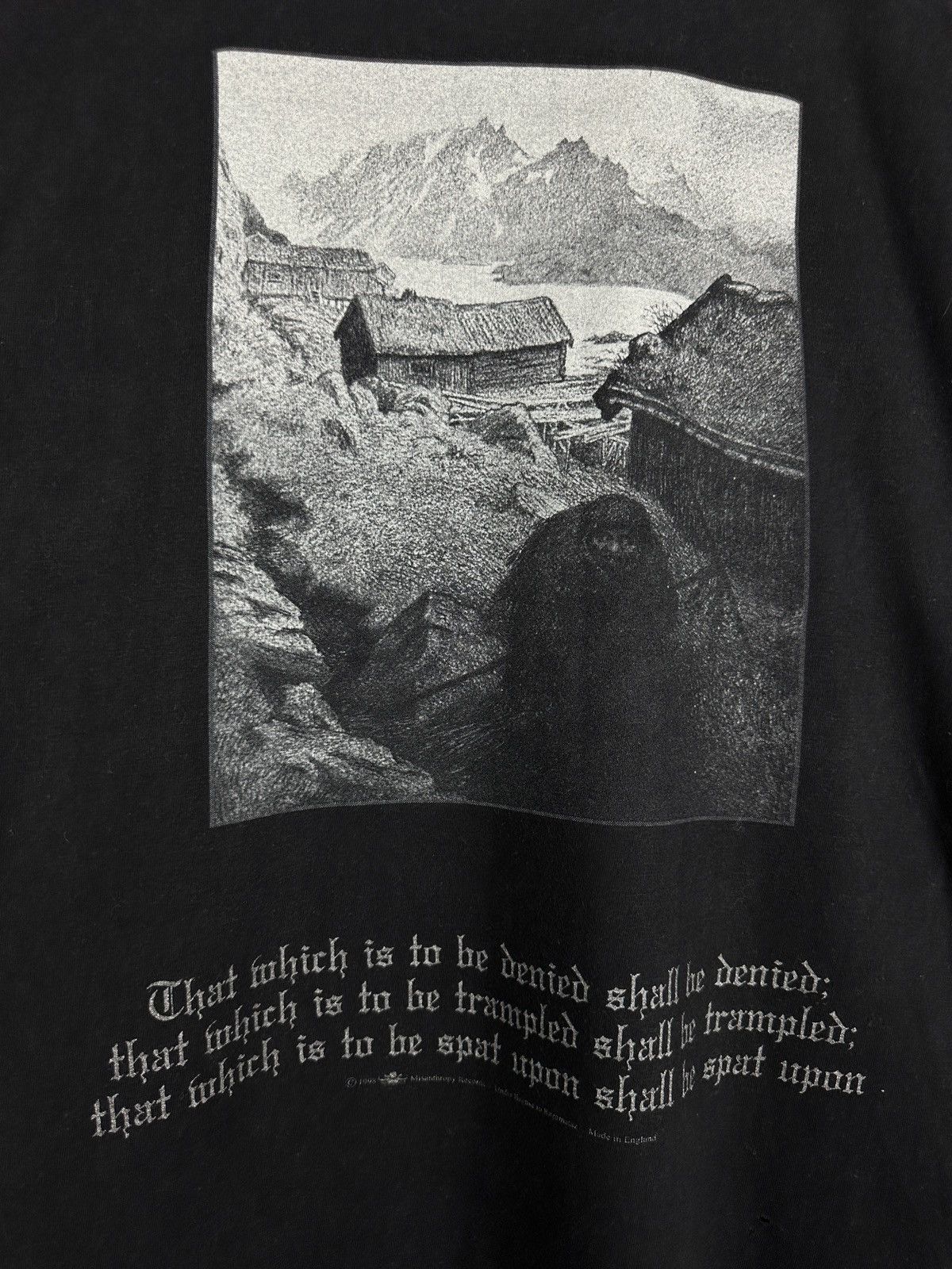 Band Tees Vintage Burzum Hvis Lyset Tar Oss Long Sleeve T Shirt Aske Size US M / EU 48-50 / 2 - 6 Thumbnail