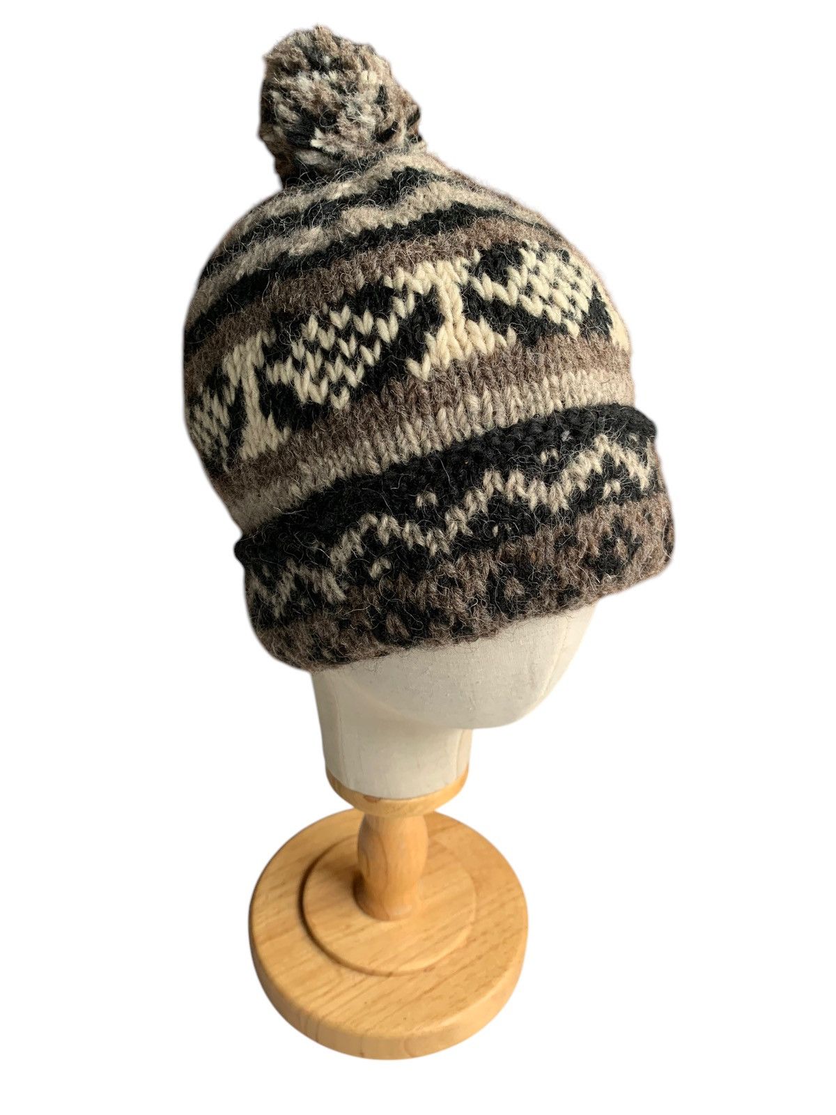 Japanese Brand × Kapital × Vintage Knitted Crochet Wool Rare Design Winter Sessions Beanie Hats Size ONE SIZE - 5 Thumbnail
