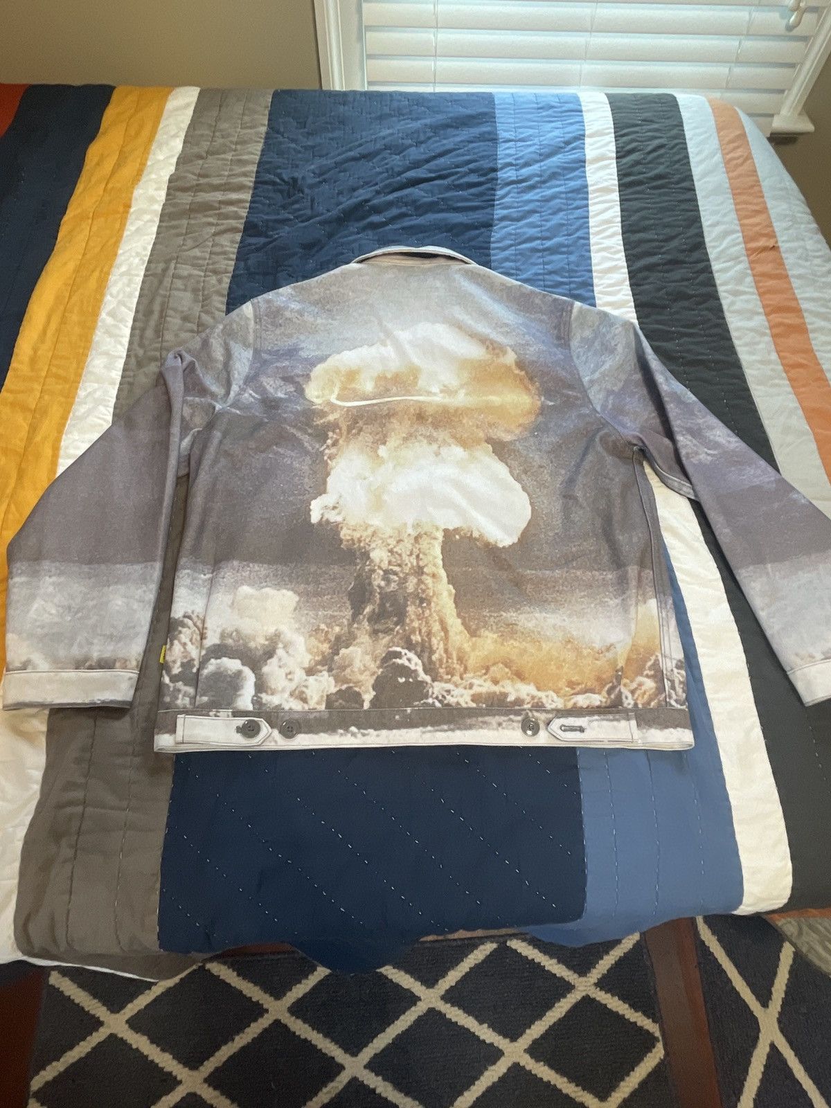 image of Golf Wang No Nukes Work Jacket in Blue, Men's (Size Large)