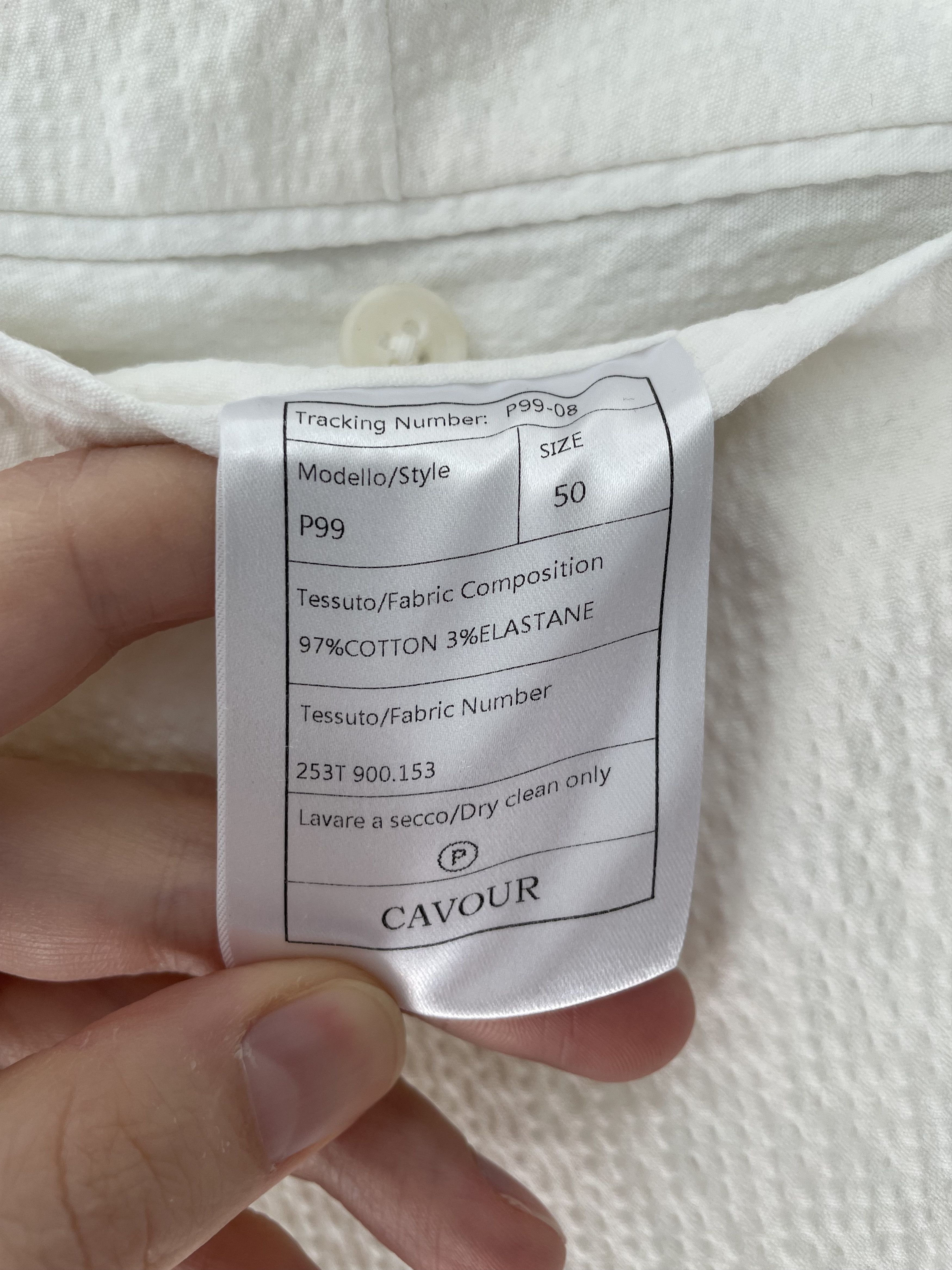 Other NWT Cavour white seersucker trousers, size w34\EU50 Size US 34 / EU 50 - 4 Thumbnail