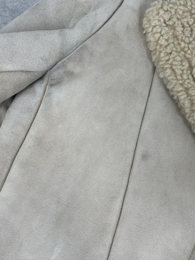 Maison Margiela 2012 Maison Margiela H&M Beige Leather Fur Coat Size US L / EU 52-54 / 3 - 11 Thumbnail