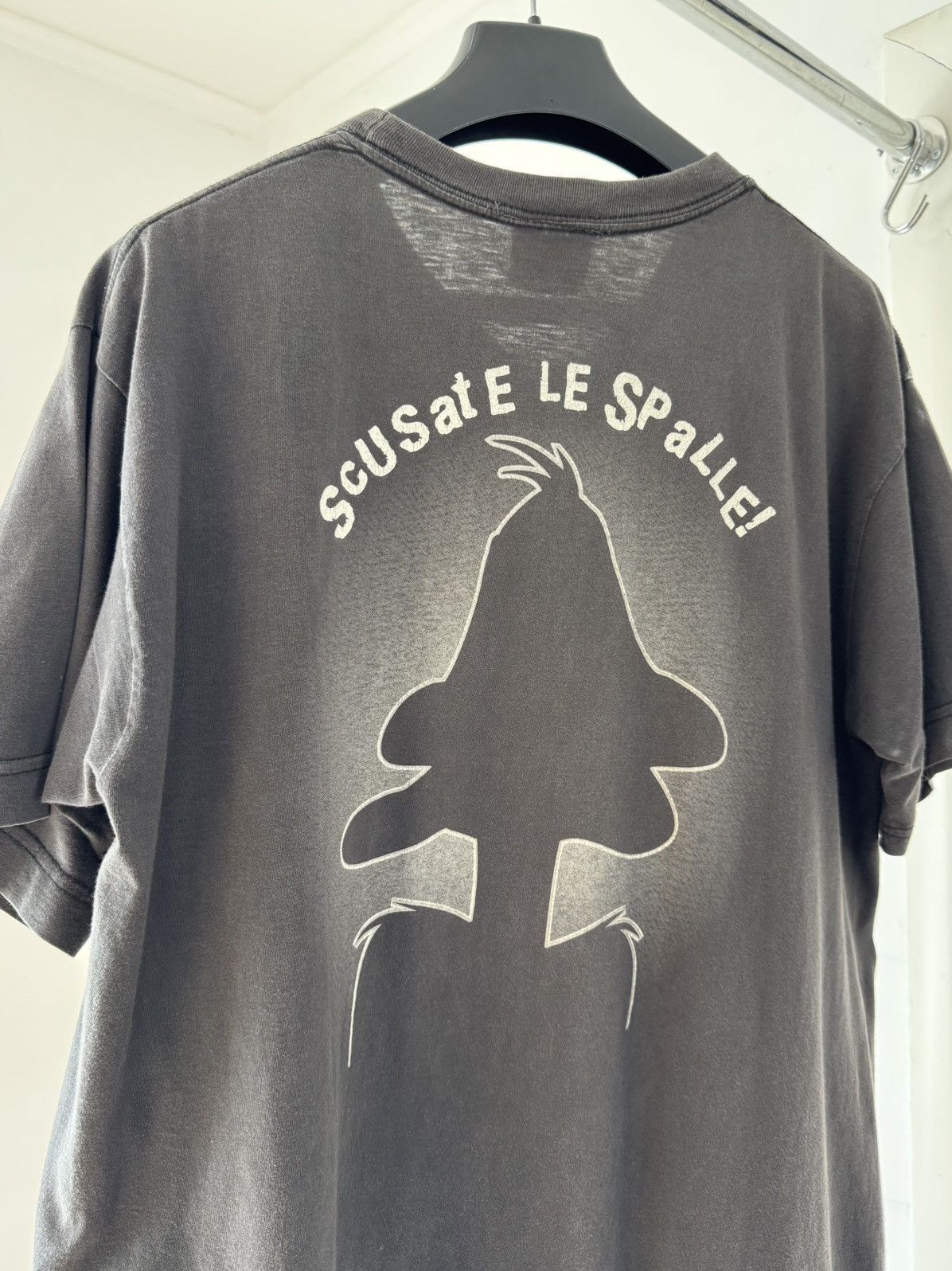Warner Bros VTG 1999 Looney Tubes Daffy Duck Angry Face Faded Tee Size US L / EU 52-54 / 3 - 6 Thumbnail