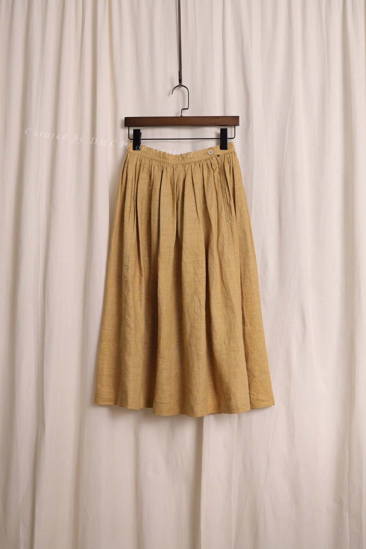 Issey Miyake Issey Miyake 70s Yellow Pleated Skirt | Grailed