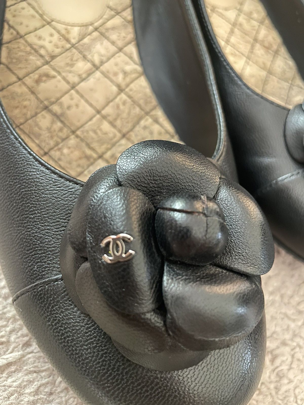 Chanel Chanel CC Logo Ballet Flat Camelia Size US 9.5 / IT 39.5 - 3 Thumbnail