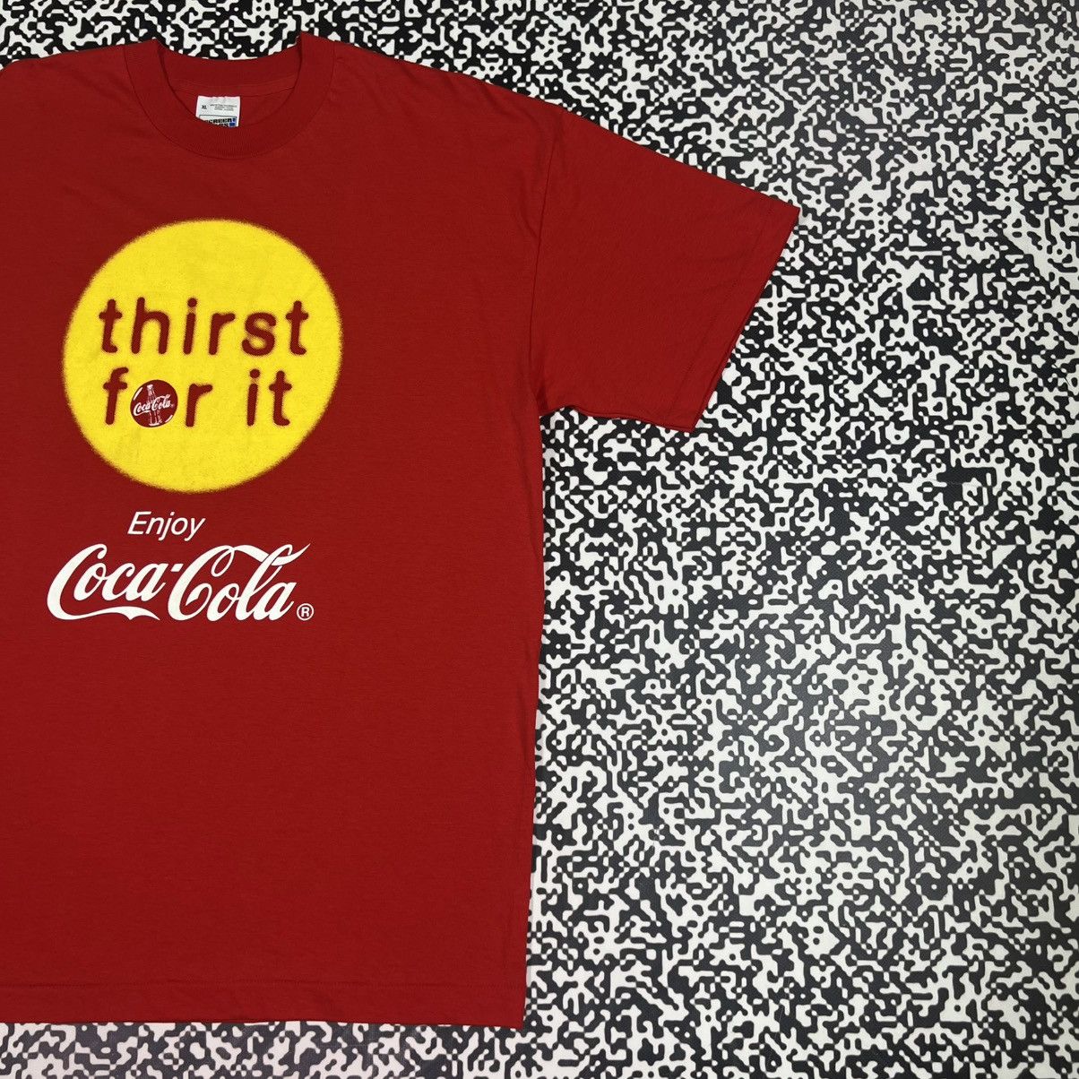 Coca Cola Vintage 90s COCA COLA COLE Single Stitch T-shirt Retro Style Size US XL / EU 56 / 4 - 3 Thumbnail