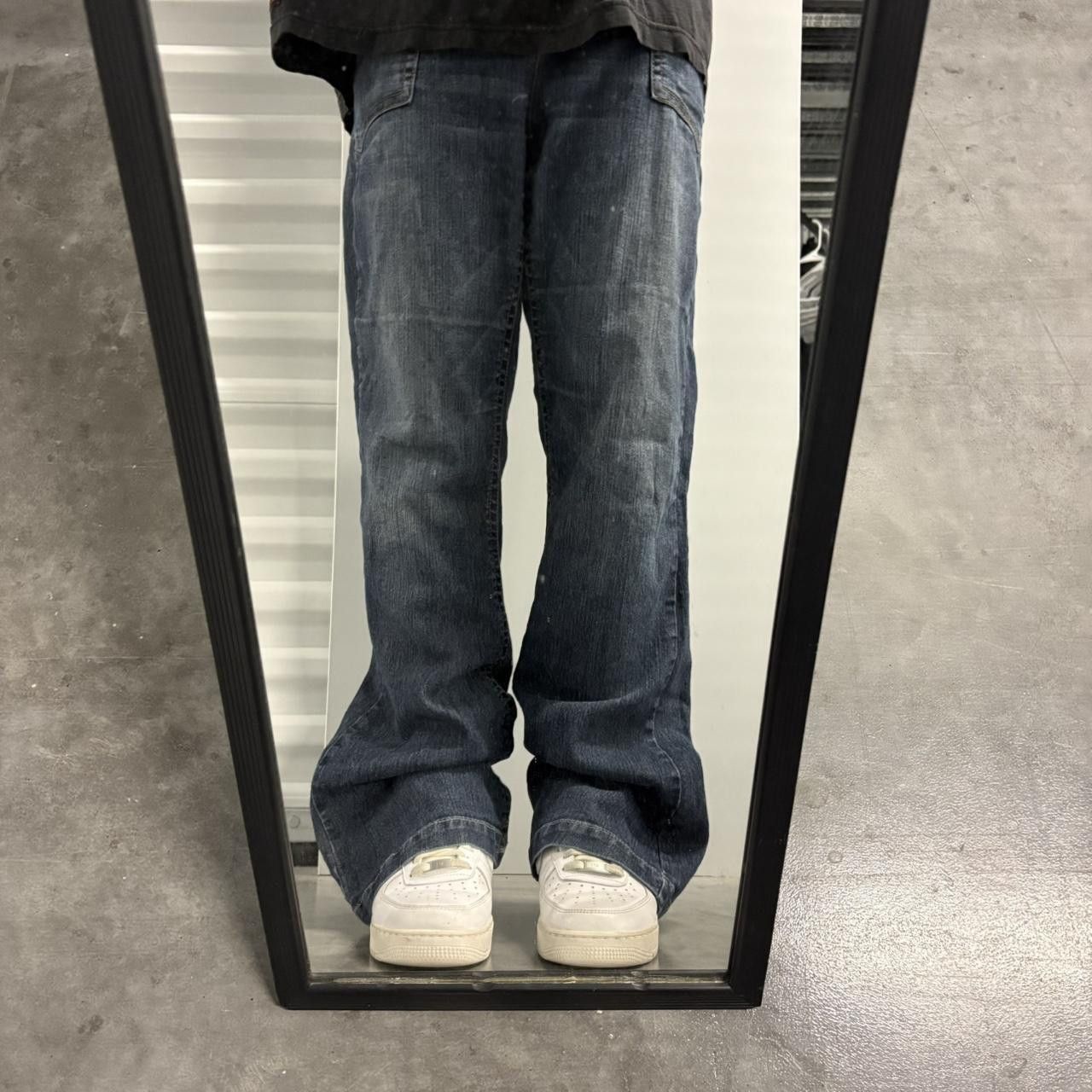 Vintage Crazy Vintage Y2K/2000s Flared Wideleg Truce Dark Wash Denim Jeans! Size US 36 / EU 52 - 2 Thumbnail