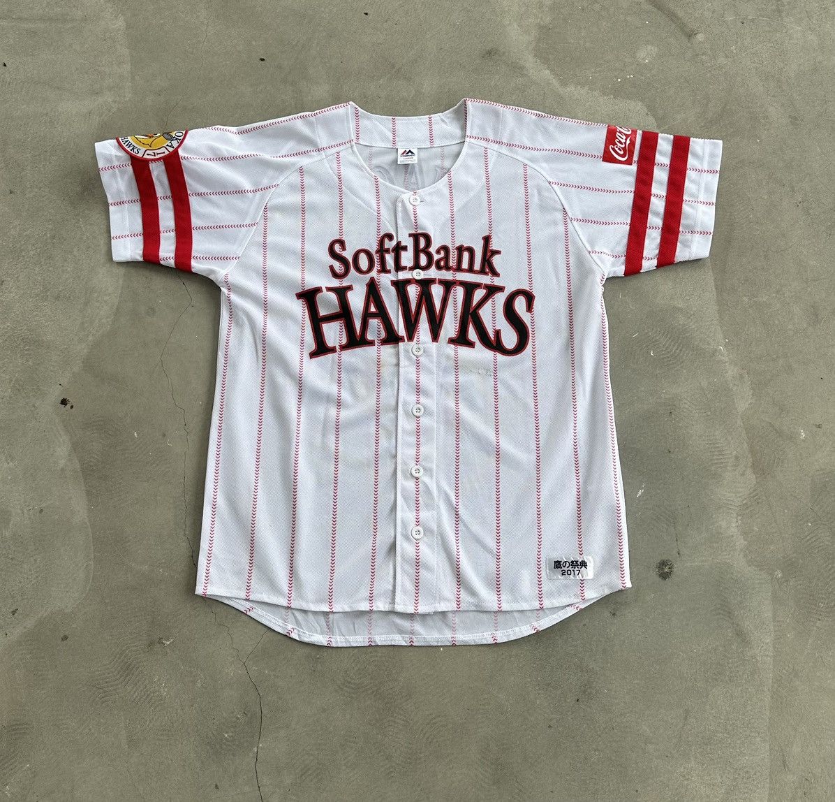 Other NPB FUKUOKA SOFT BANK HAWKS BASEBALL JERSEY Size US L / EU 52-54 / 3 - 1 Thumbnail
