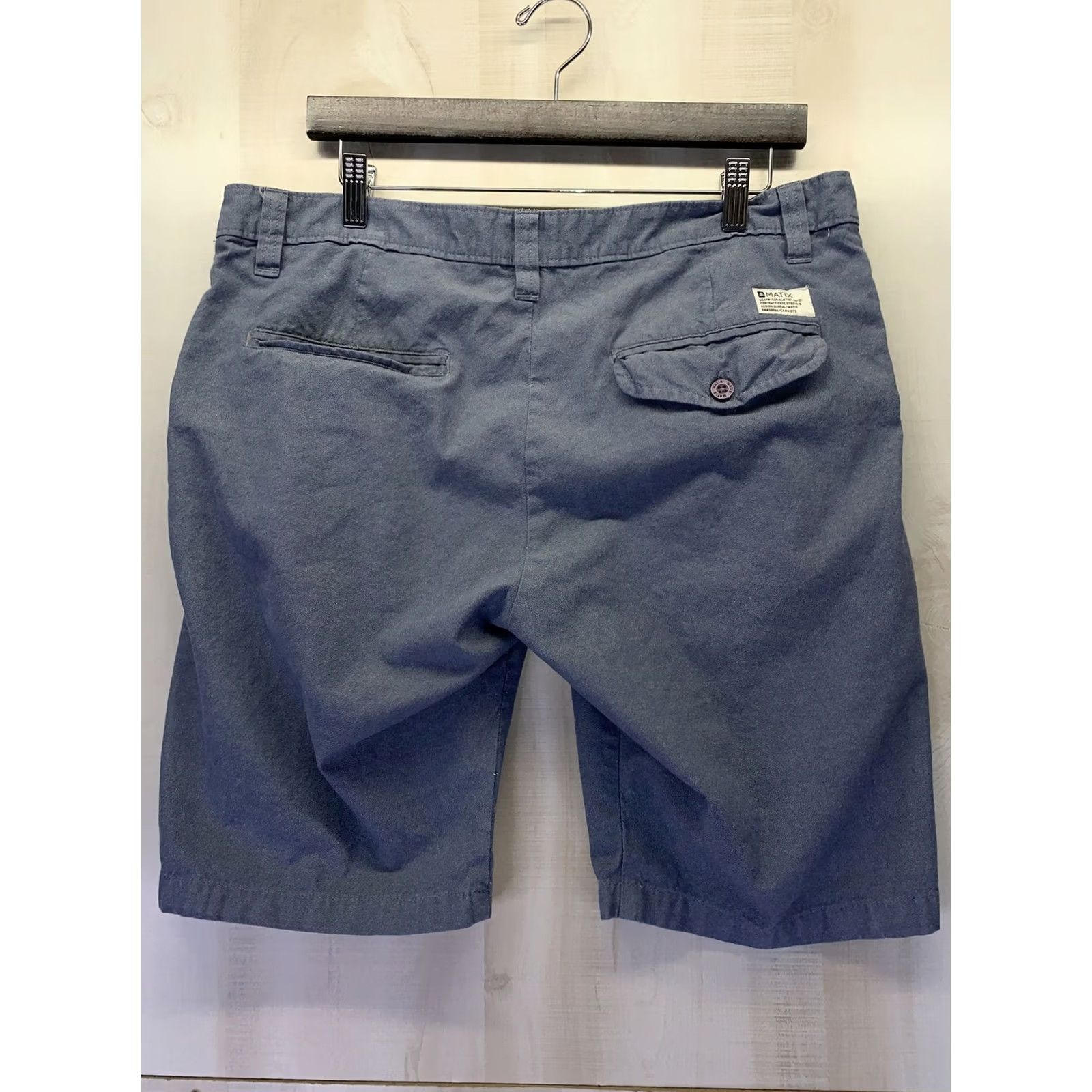 Vintage Matix Modern Fit Pacific Blue Mens Chambray Shorts SZ 34-5629 Size US 34 / EU 50 - 5 Thumbnail