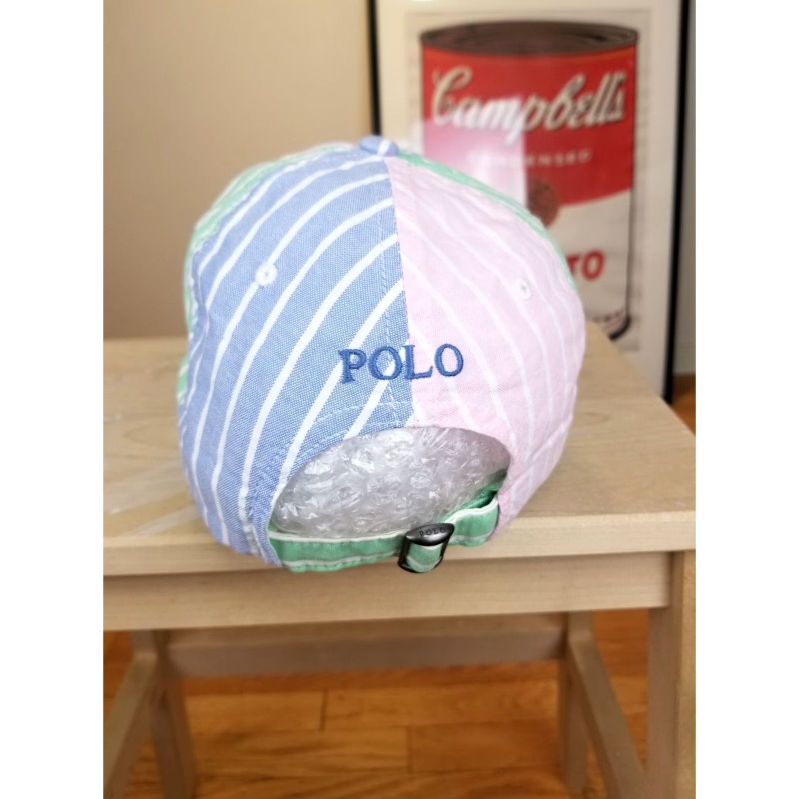 Ralph Lauren VINTAGE Ralph Lauren Polo Striped Oxford Cotton Hat Size US M / EU 48-50 / 2 - 3 Thumbnail