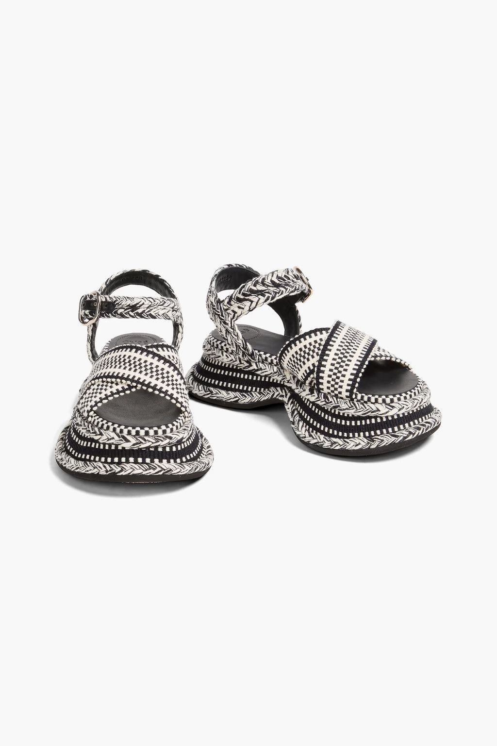 Chloe o1y0825 Sandals in Black/White Size US 5 / IT 35 - 4 Thumbnail