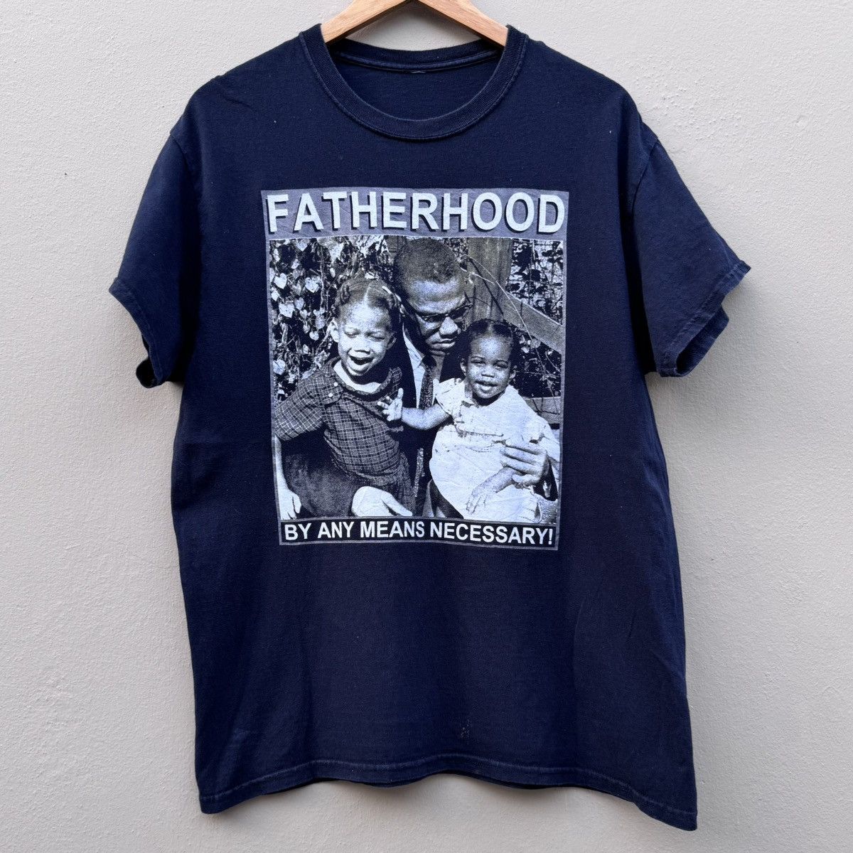 Rap Tees × Vintage Vintage malcolm x fatherhood tee Size US L / EU 52-54 / 3 - 1 Thumbnail