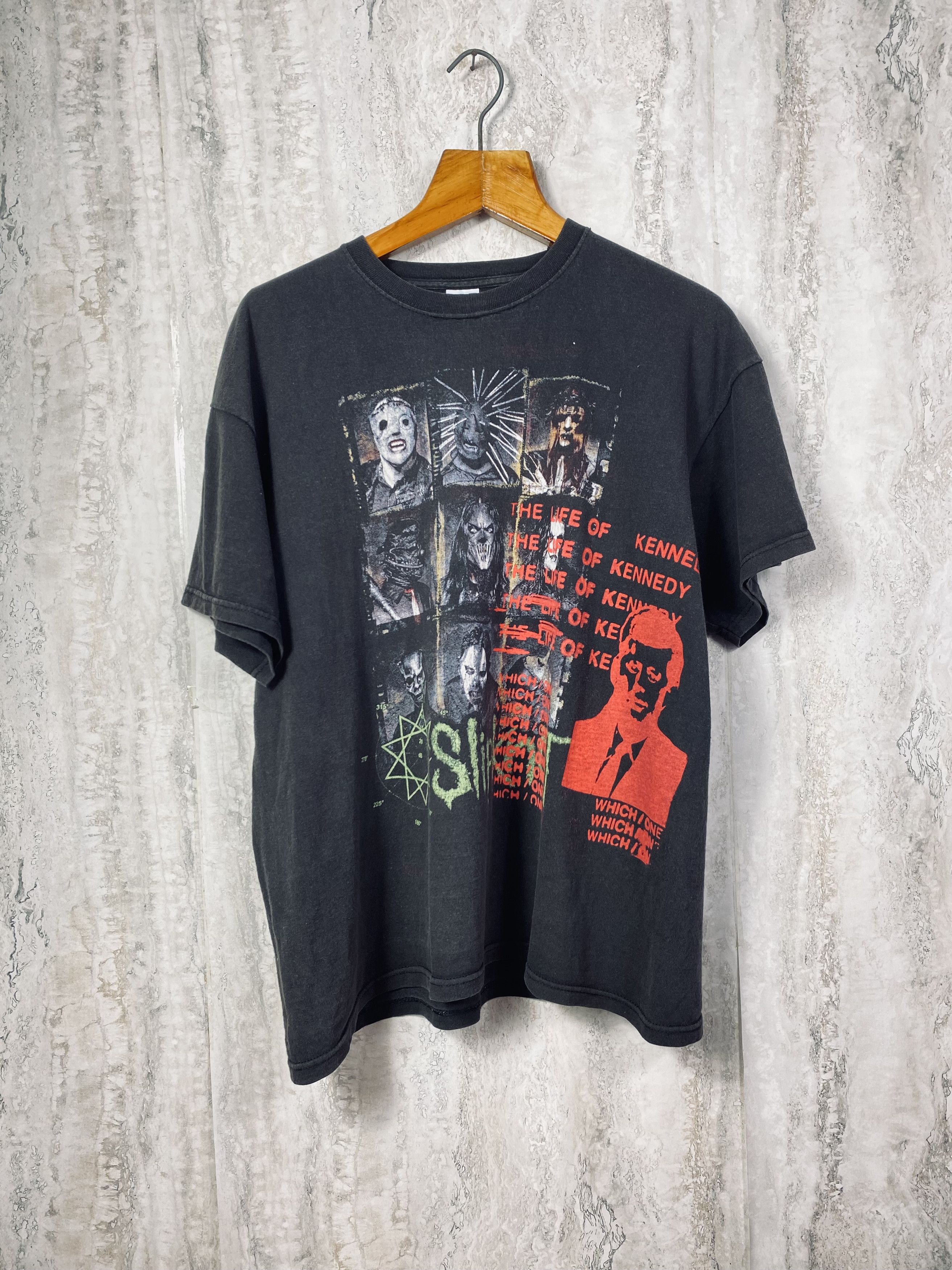 Pre-owned Custom X Slipknot Vintage Slipknot Sinister Custom The Life Of Kennedy In Washed Black