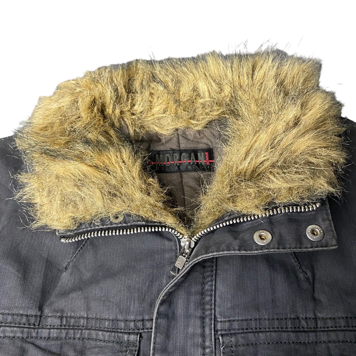 14th Addiction × If Six Was Nine × Tornado Mart Morgan Homme Fur Studded Multizip Jacket Size US M / EU 48-50 / 2 - 2 Thumbnail