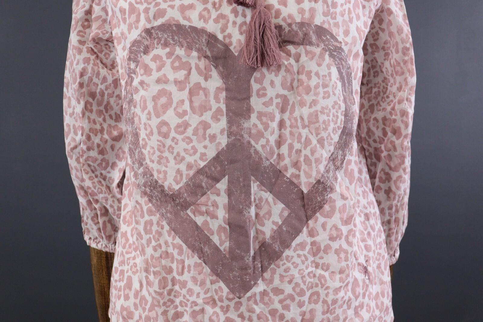 Designer Emily Van Den Bergh Pink Animal Blouse Shirt Size 36 / S Size S / US 4 / IT 40 - 5 Thumbnail