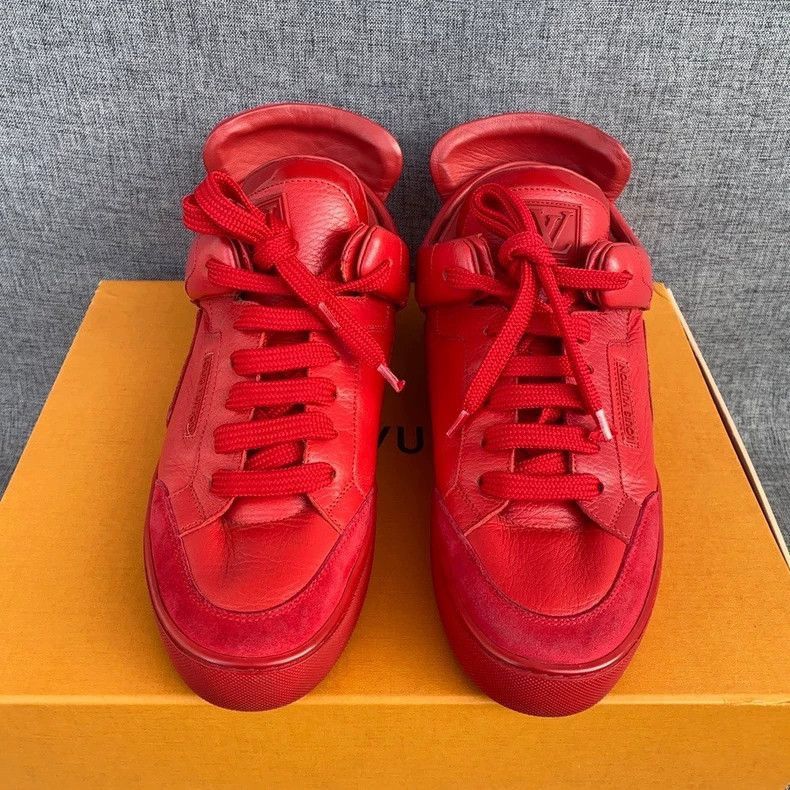 Louis Vuitton Kanye West x Louis Vuitton Red Sneakers -2505 Size US 8 / EU 41 - 2 Thumbnail