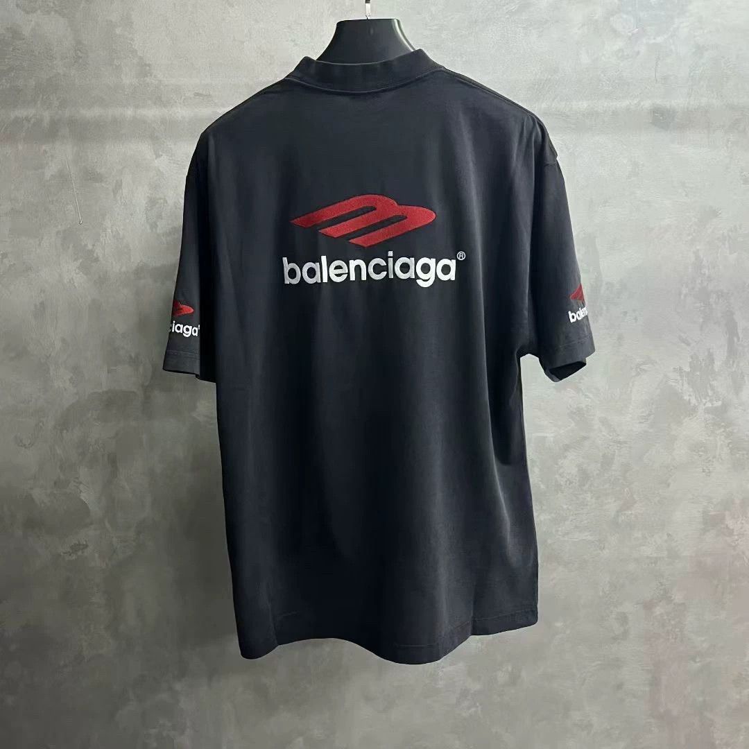 Balenciaga balenciaga logo print black short sleeve t-shirt Size US XS / EU 42 / 0 - 2 Thumbnail
