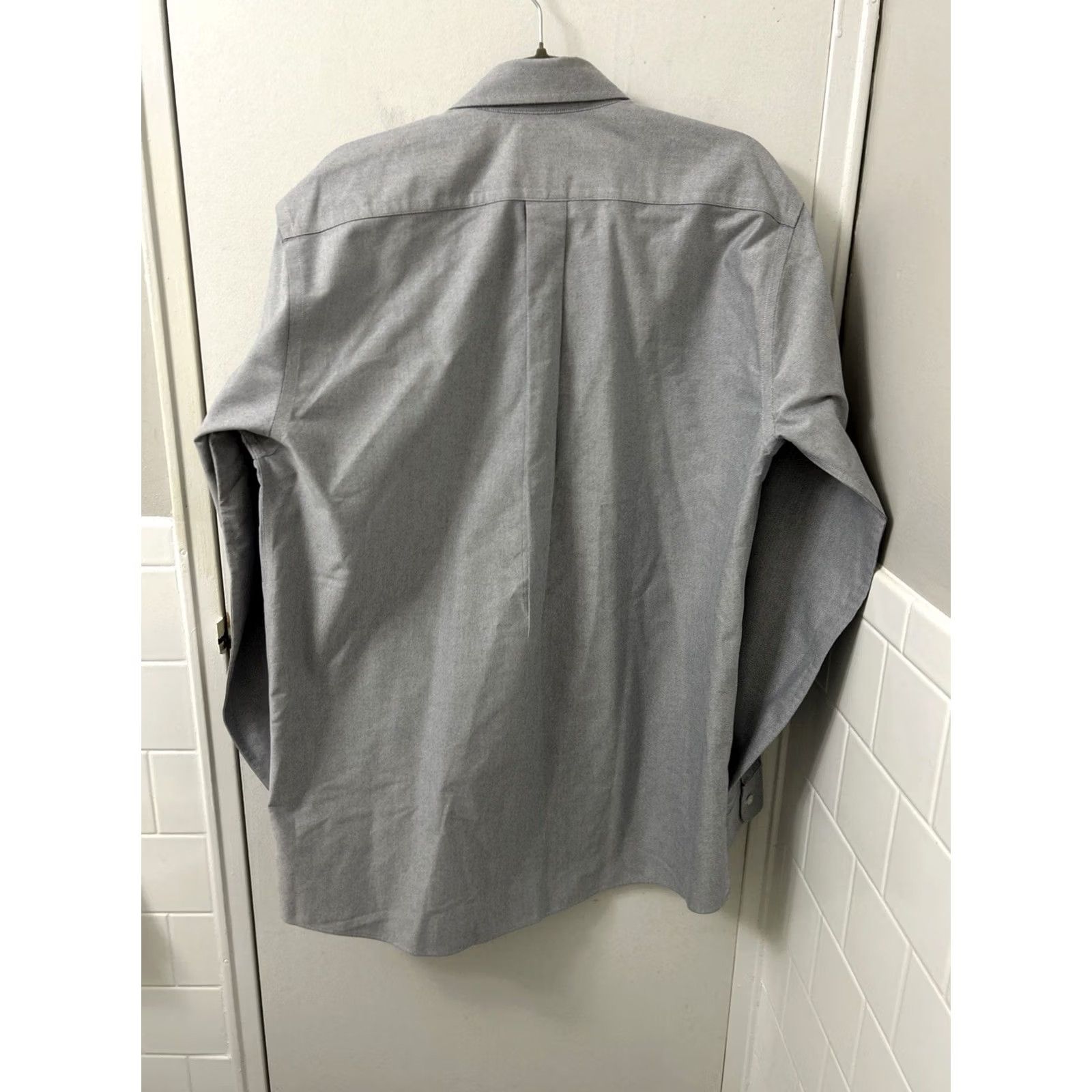 CLOT LL Bean Oxford Cloth Shirt Mens 16 36 Gray Button Down Traditional Fit Dress Shirt 209410 Size US L / EU 52-54 / 3 - 7 Thumbnail