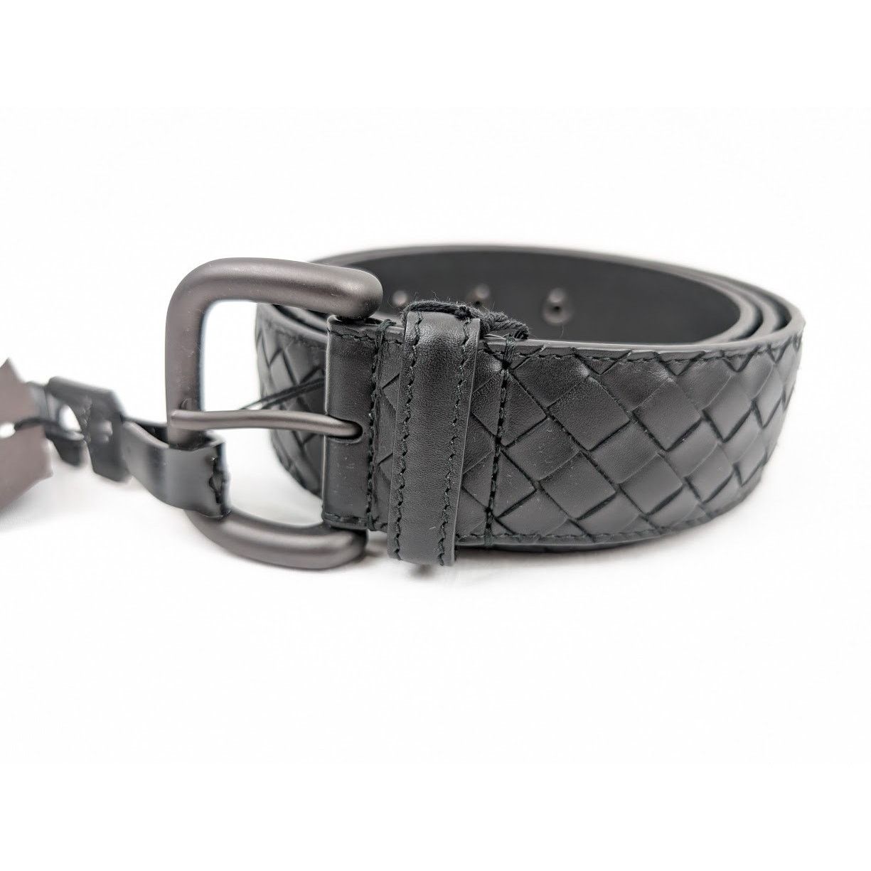 Bottega Veneta o1rshd1 Size: 115 / Intrecciato Belt in Black Size 44 - 5 Thumbnail