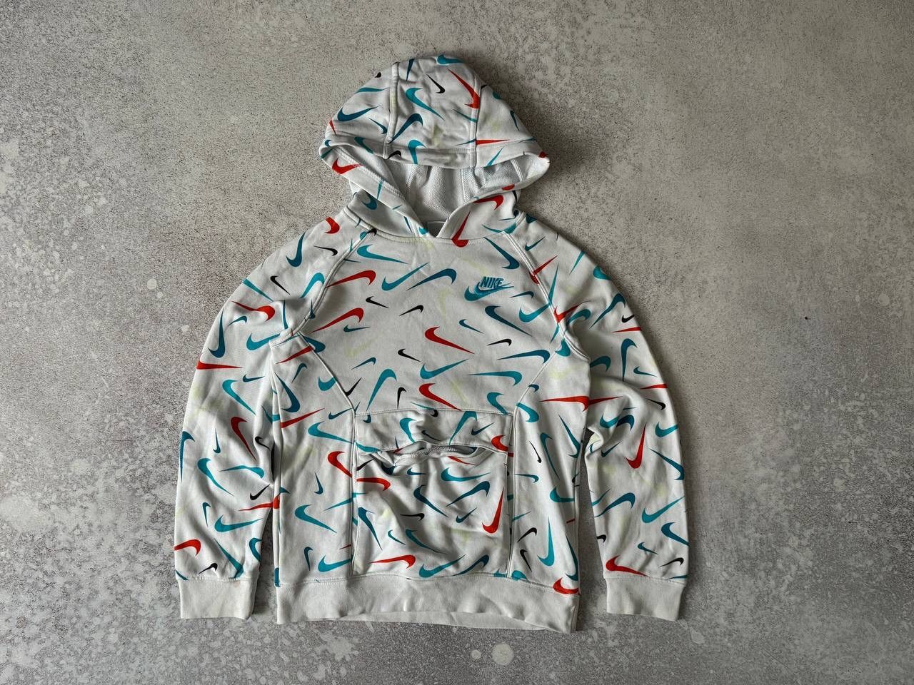 Nike × Vintage Nike Anorak Hoodie Monogram Swoosh Logo Y2K Ultra Rare Item Size US M / EU 48-50 / 2 - 1 Thumbnail