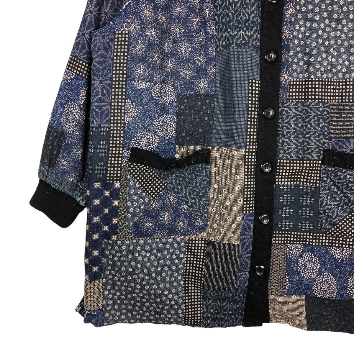 Indigo 🔥Vintage Button Jacket Indigo Sissoko Blue Issey Miyake Size US L / EU 52-54 / 3 - 4 Thumbnail