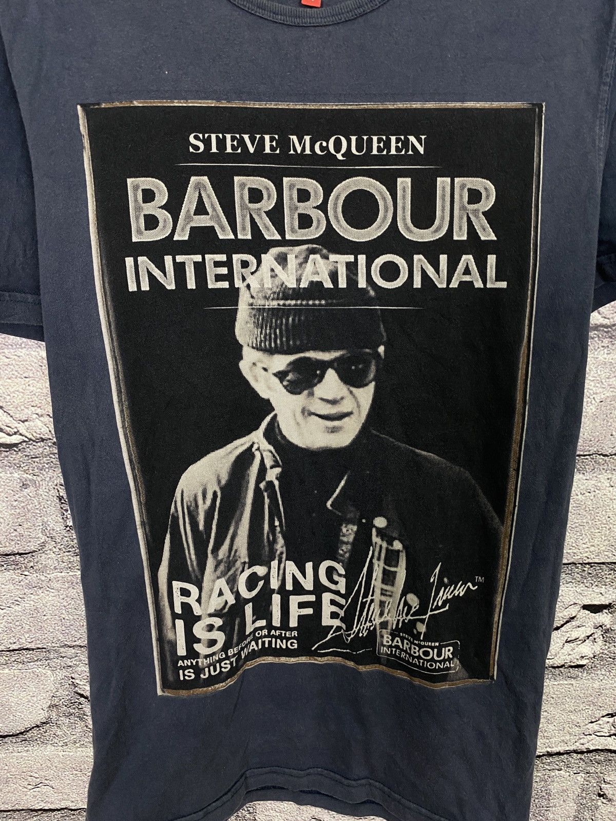 Barbour Vintage very rare T-shirt Barbour International y2k big logo Size US M / EU 48-50 / 2 - 2 Thumbnail