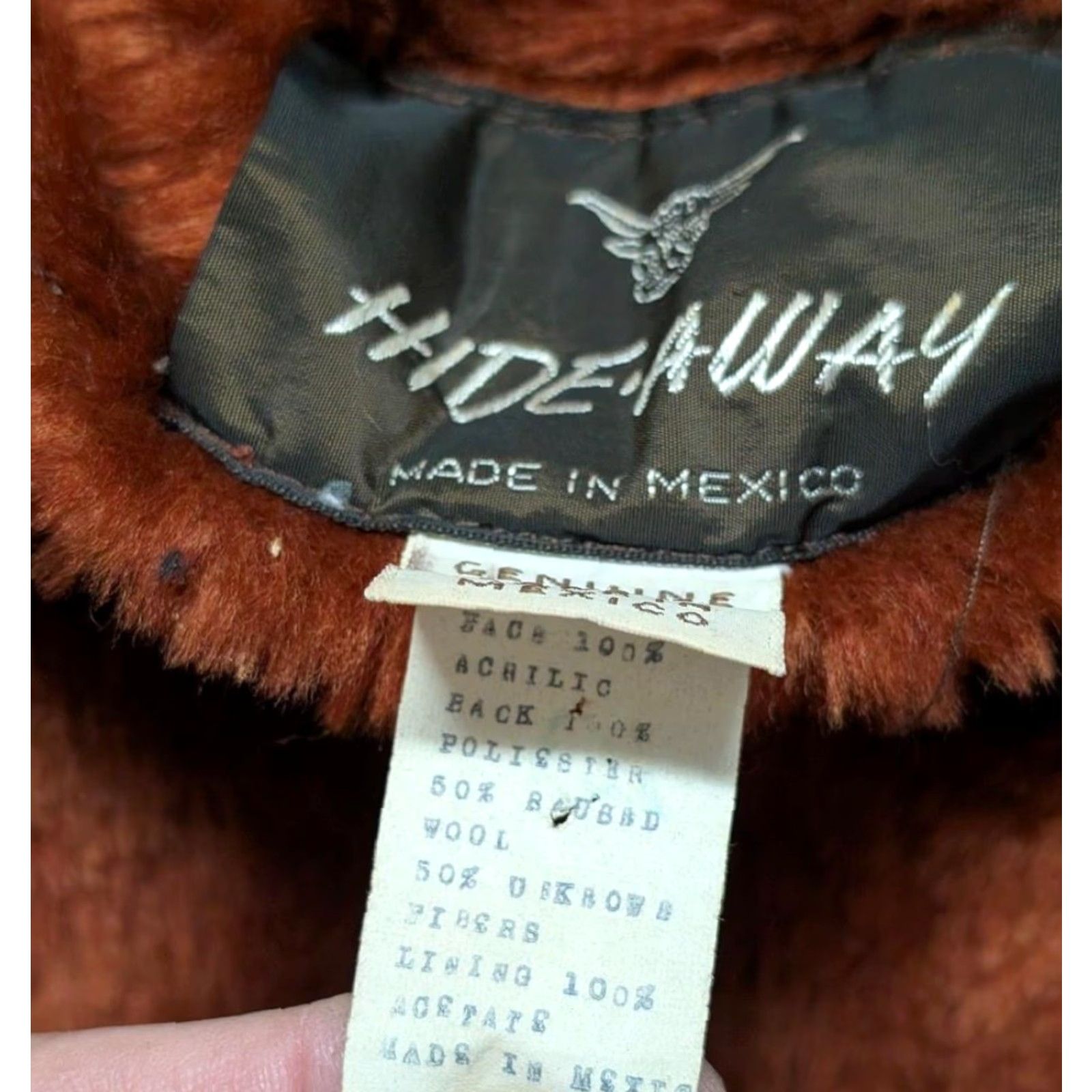 Vintage VINTAGE westERn split-suede cowhide Leather XS sherpa HOODED jacket 34-36 Mens 1970s Rancher Rust Orange Cowboy Style Bomber Jacket Size US XS / EU 42 / 0 - 5 Thumbnail