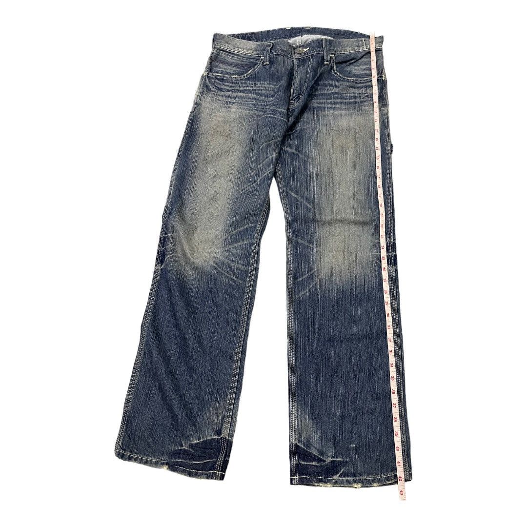 Edwin Edwin 503 Blue Trip Buckle Back Denim Size US 34 / EU 50 - 3 Thumbnail