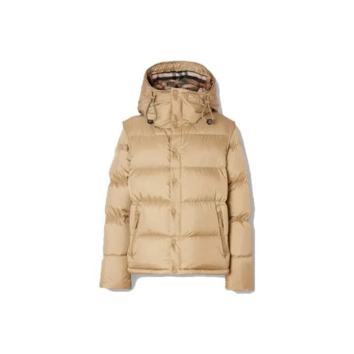Burberry Burberry Hooded Zip Front Puffer Jacket Size US L / EU 52-54 / 3 - 1 Thumbnail