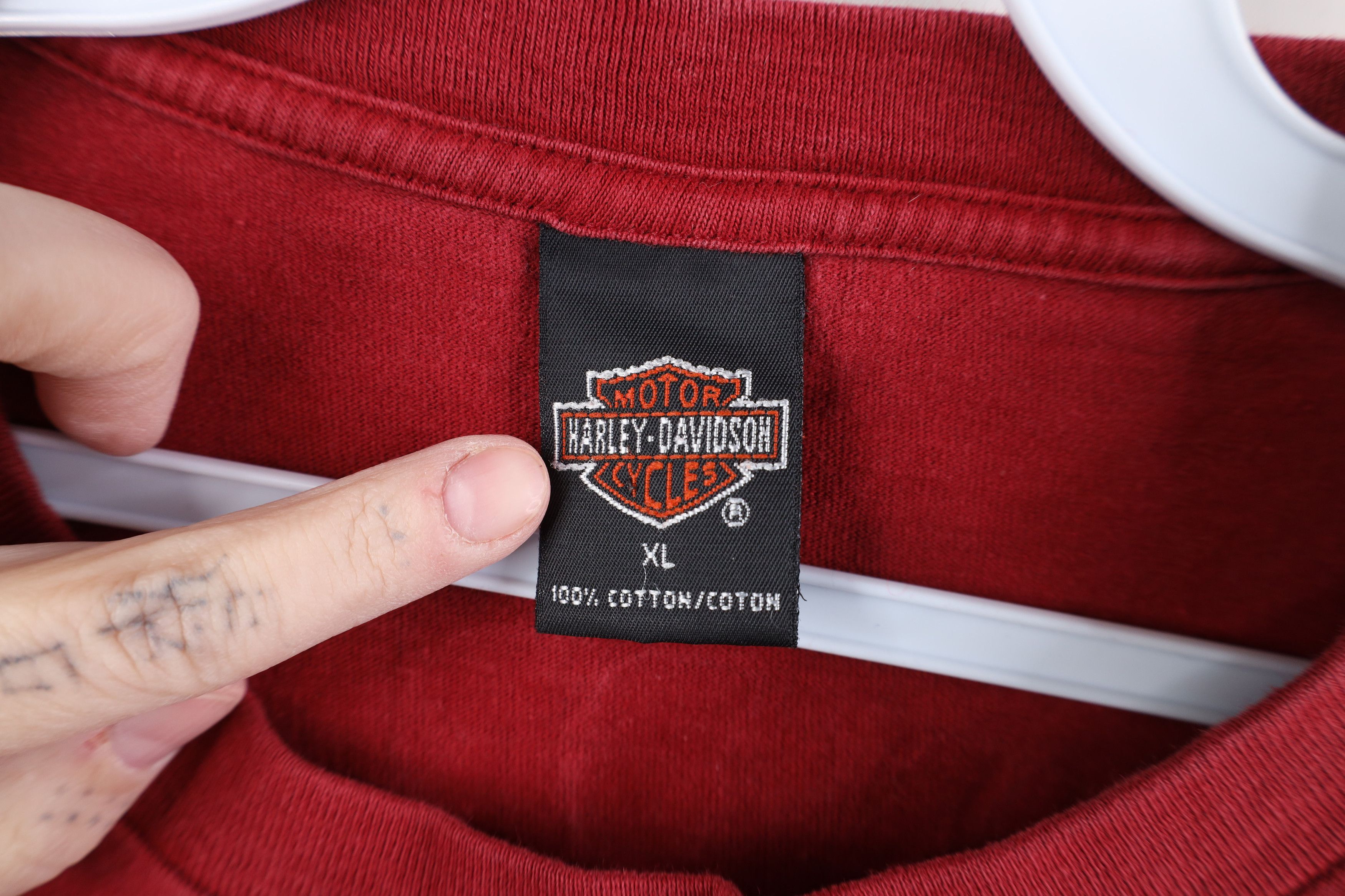 Harley Davidson Vintage Y2K 2001 Harley Davidson Steel Plate T-Shirt USA Size US XL / EU 56 / 4 - 11 Thumbnail