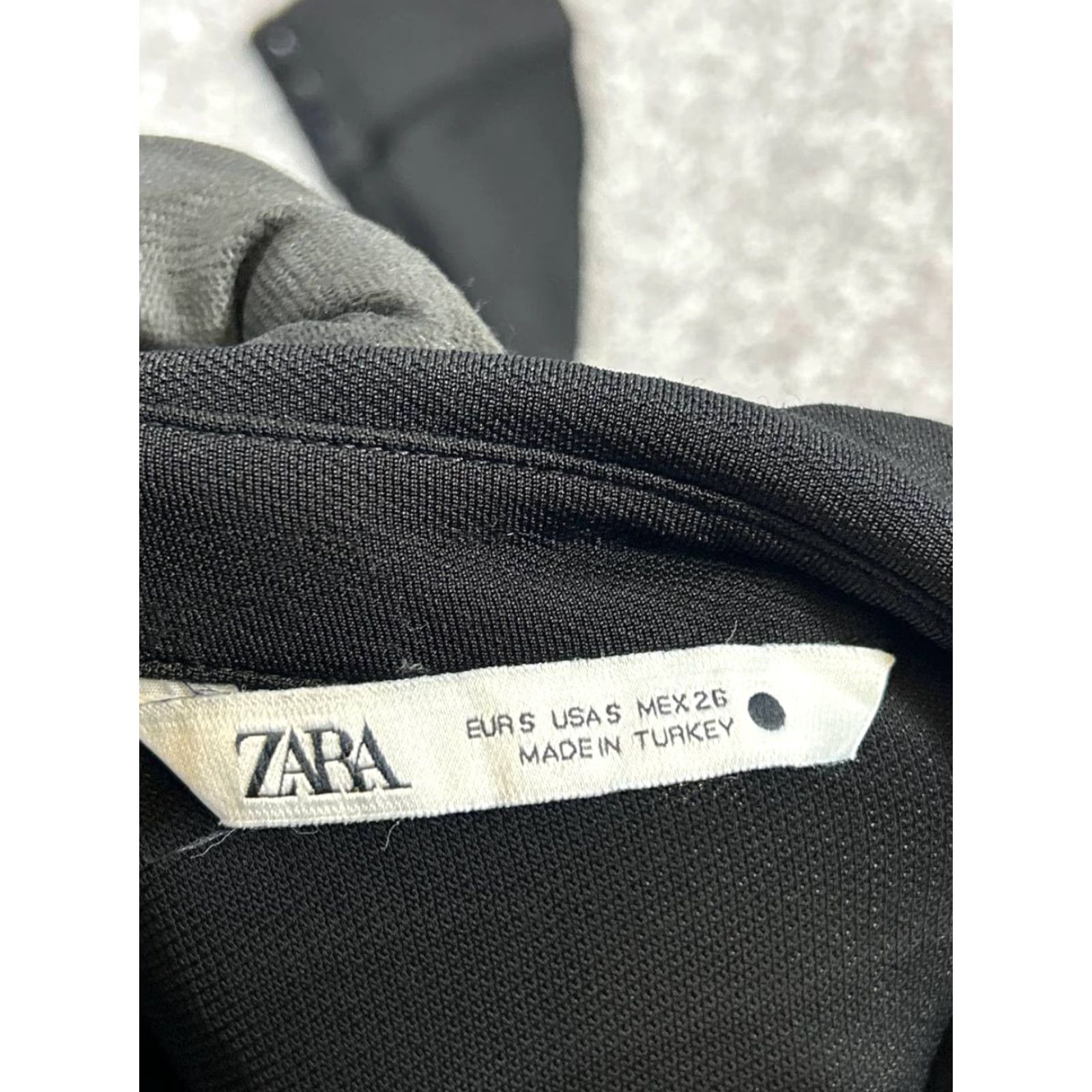 Zara Zara Shirt Womens Small Black Blouse Size S / US 4 / IT 40 - 3 Thumbnail