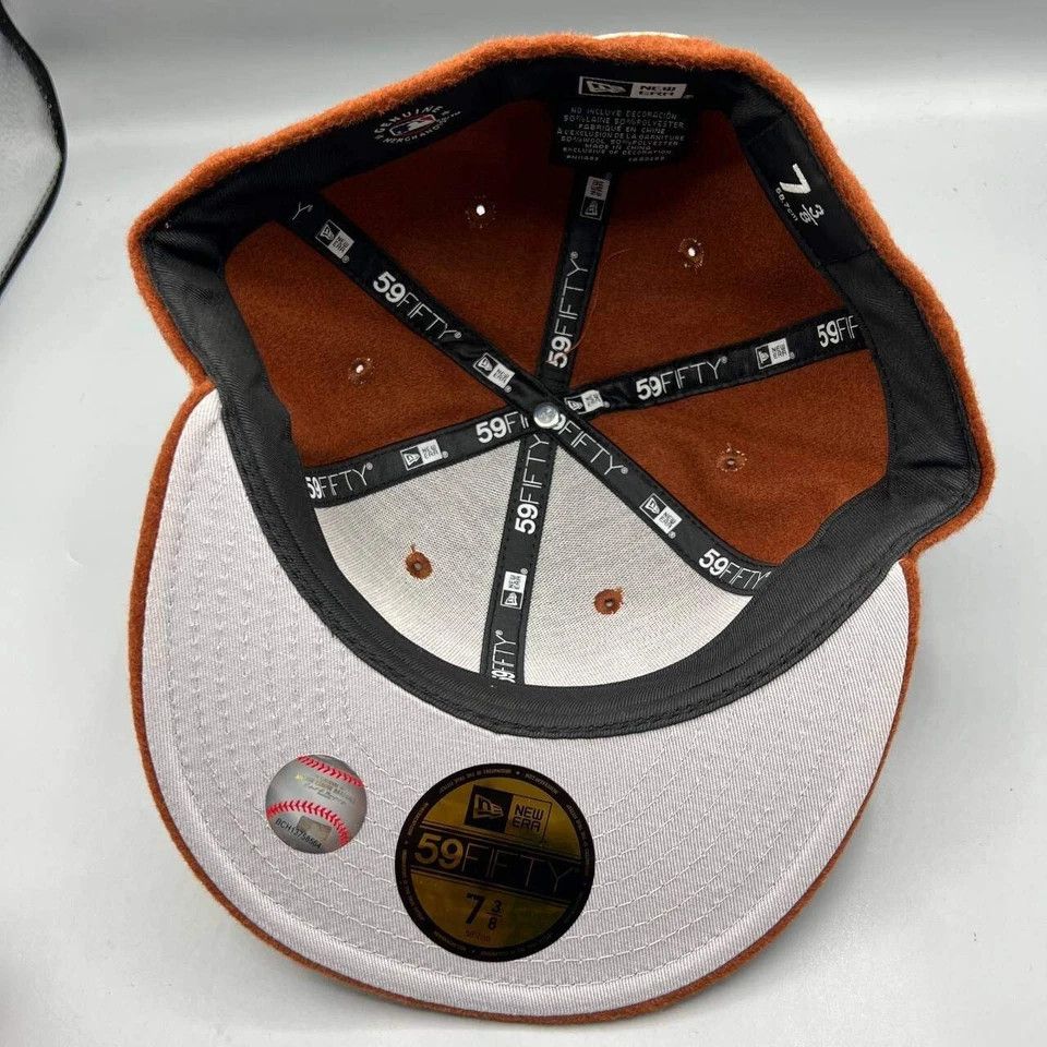 New Era Houston Astros Hat Men 7 3/8 59Fifty New Era MLB Fitted Cap Size ONE SIZE - 2 Thumbnail