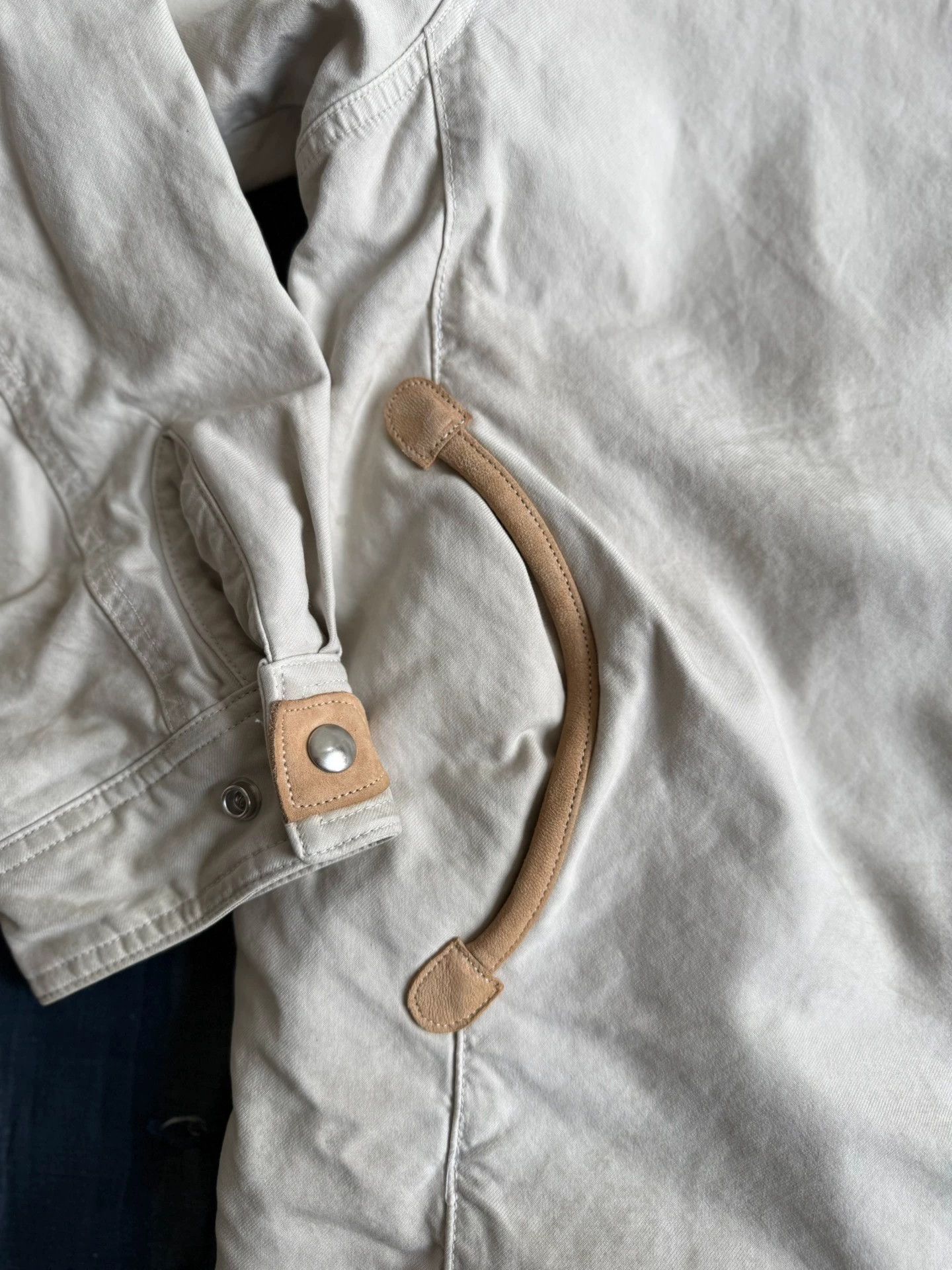 Visvim VISVIM 23AW Willis Blouson Patchwork Leather Jacket IVORY 4 Size US XL / EU 56 / 4 - 5 Thumbnail