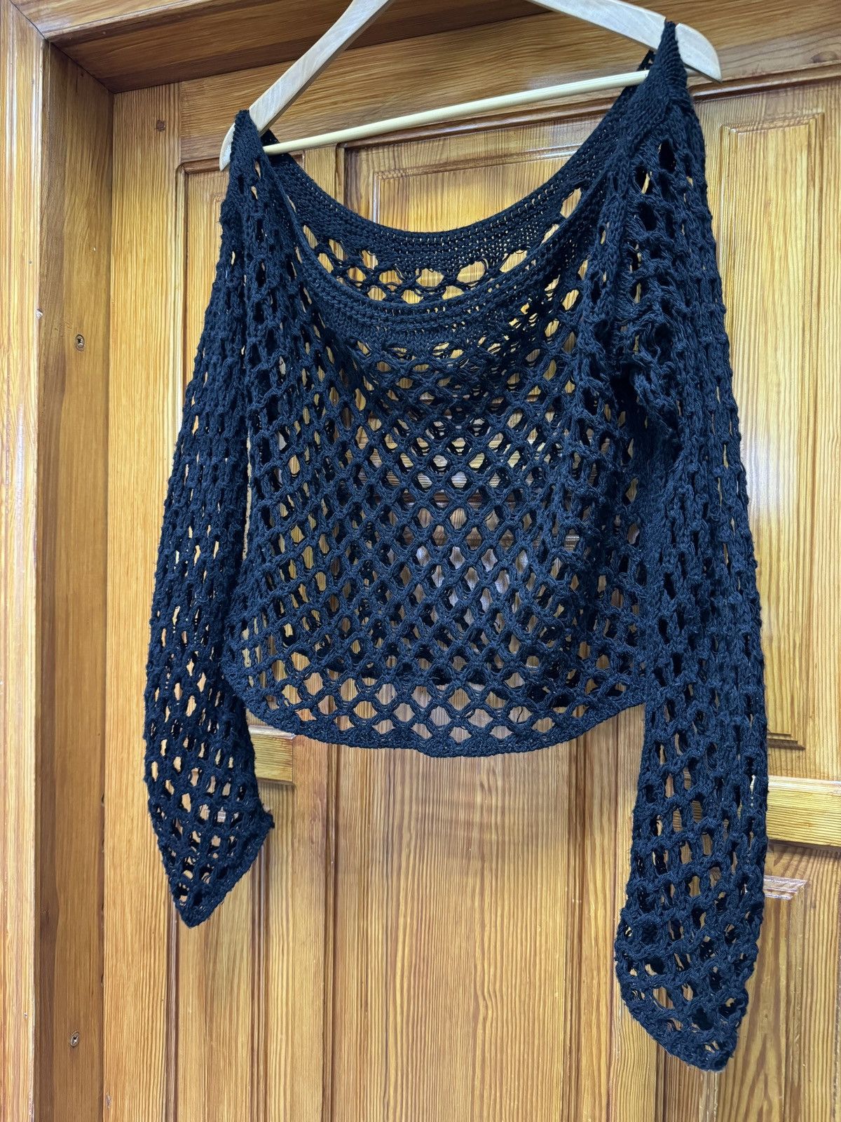 Junya Watanabe Vintage Mesh Knit Sweater Size US M / EU 48-50 / 2 - 3 Thumbnail